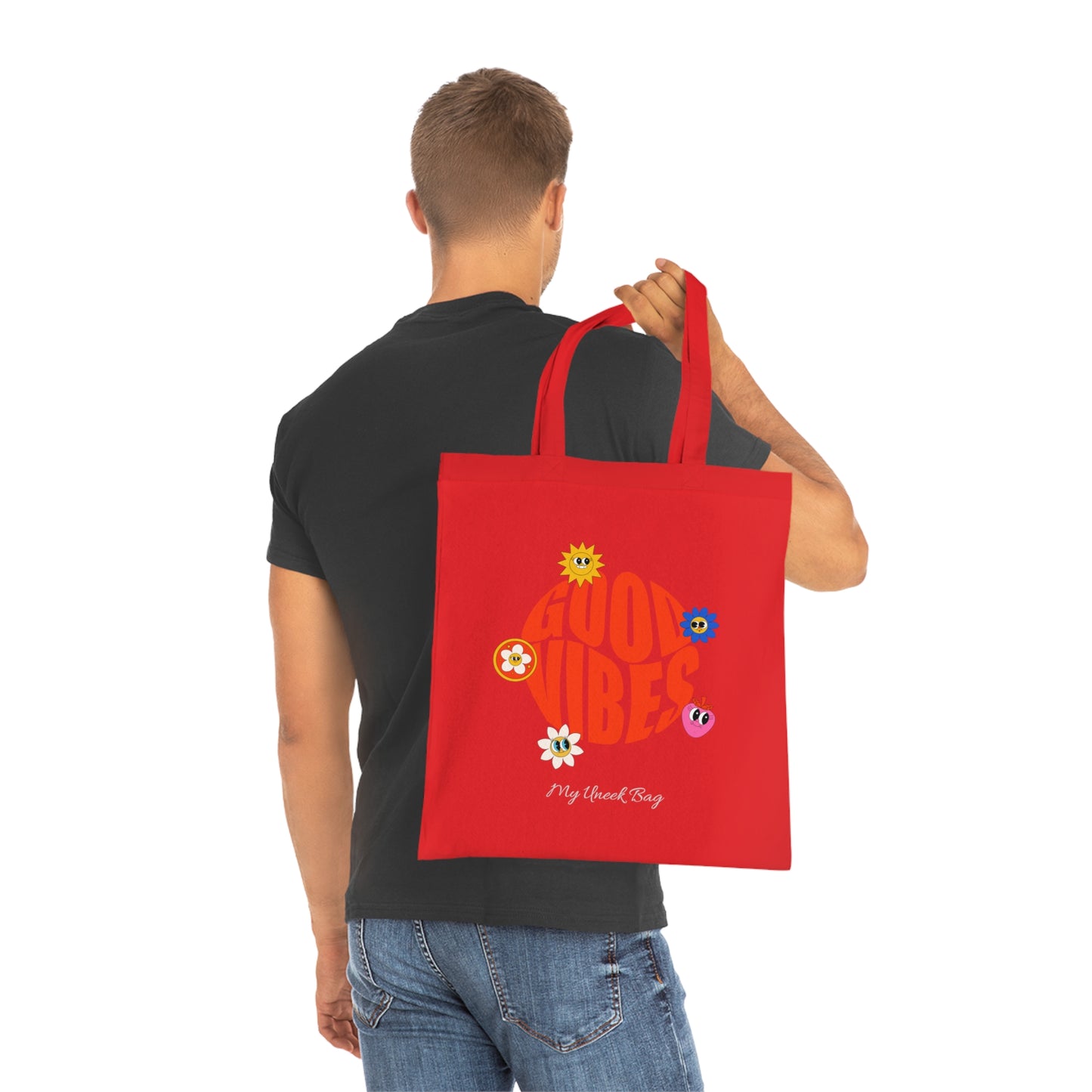Good Vibes Cotton Tote Bag