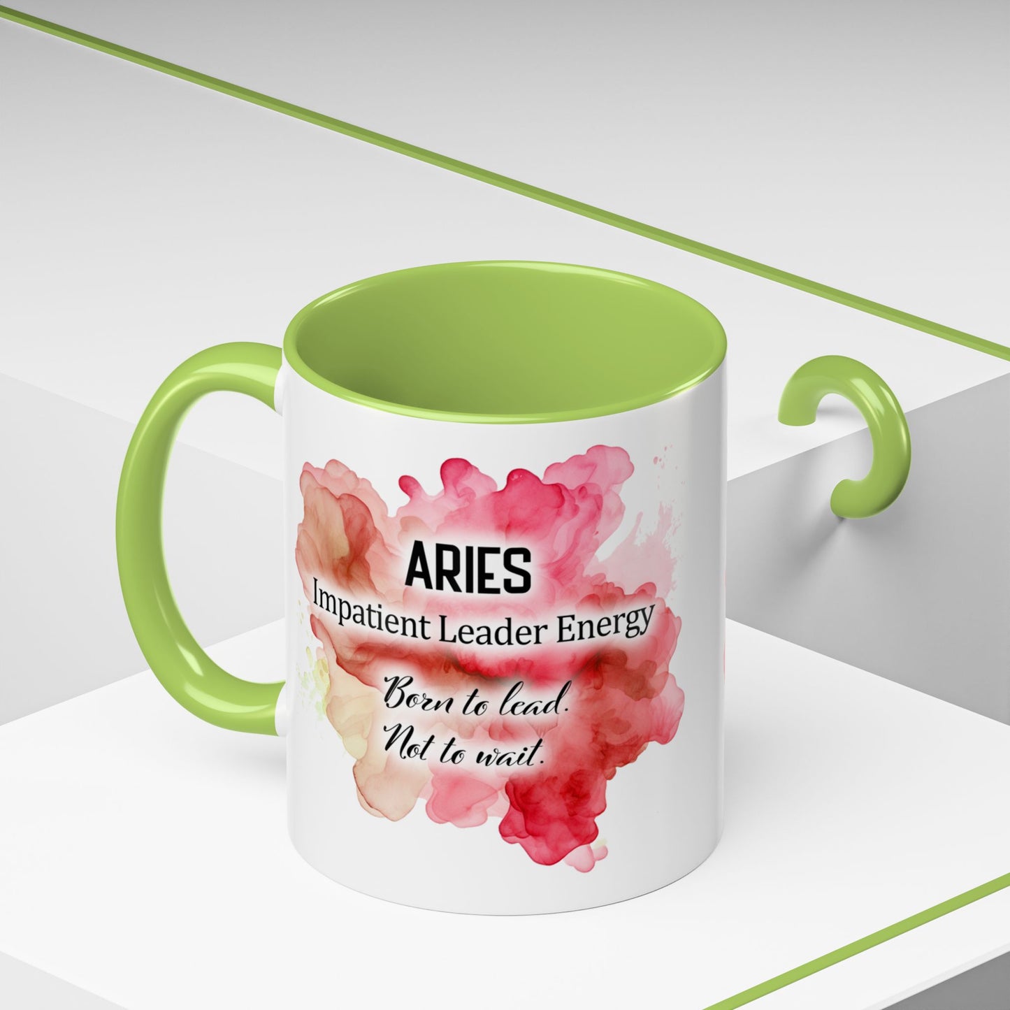 Aries Zodiac Coffee Mug — Fiery Horoscope Design (Mar 20–Apr 19)