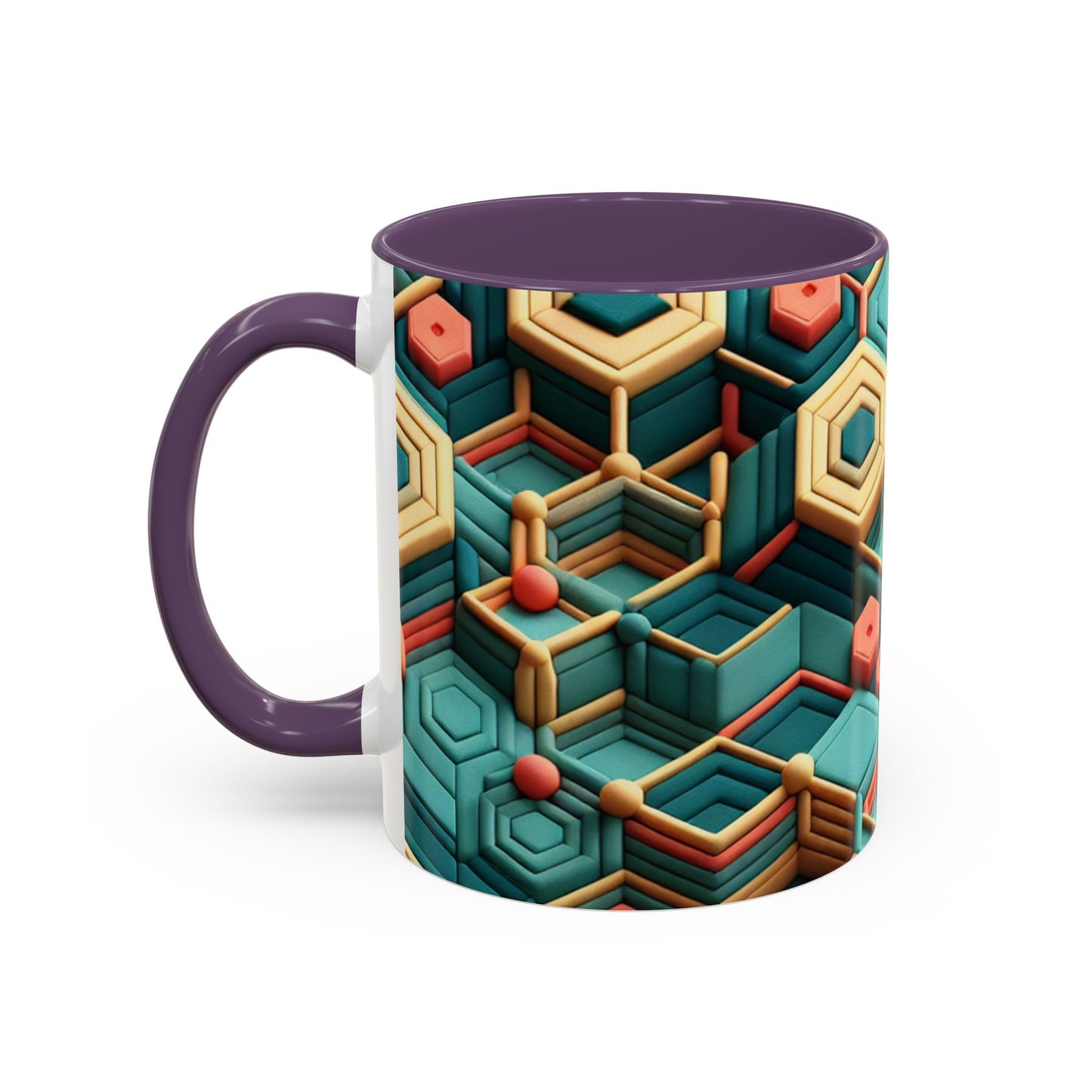 Geometric Pattern Coffee Mug | Unique Gift for Coffee Lovers | Stylish Drinkware for Home or Office | Decorative Mug | Modern Kitchen Decor