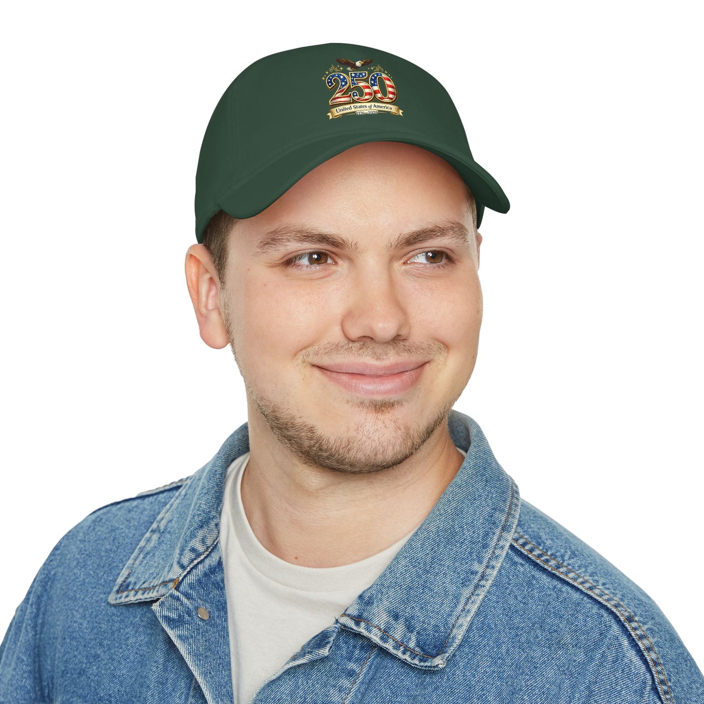 250th USA Anniversary Baseball Cap — Patriotic American Flag Design