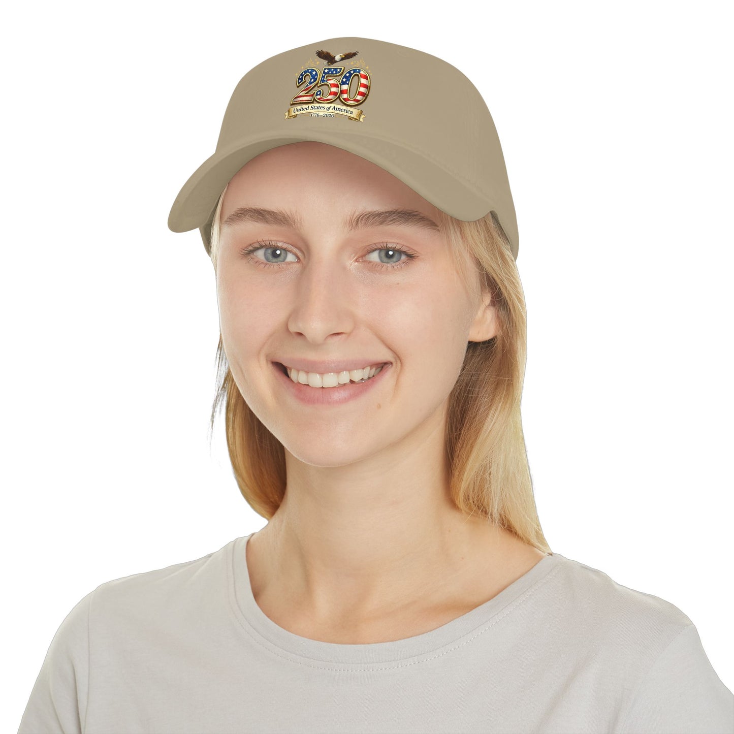 250th USA Anniversary Baseball Cap — Patriotic American Flag Design