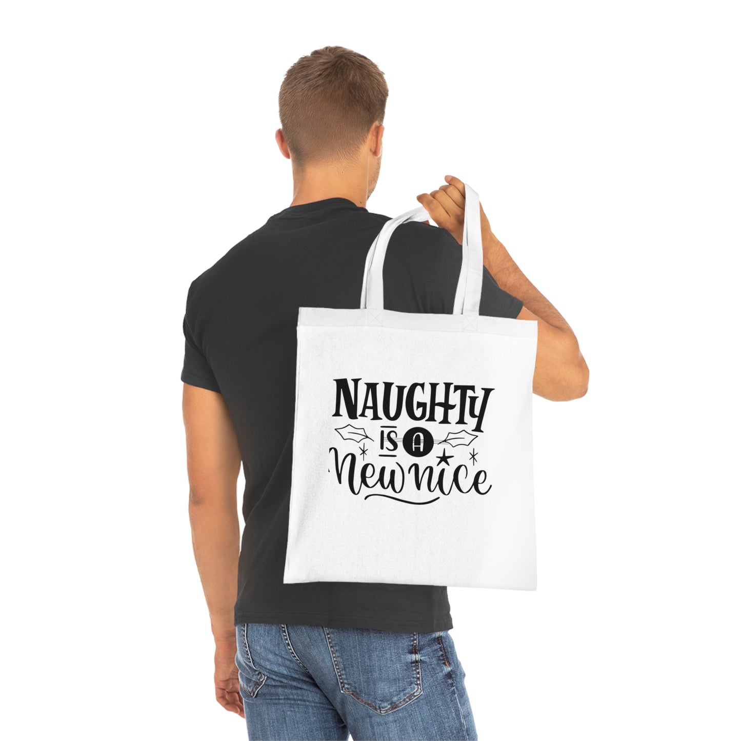 Naughty Is A New Nice Cotton Tote — Funny Holiday Gift Bag