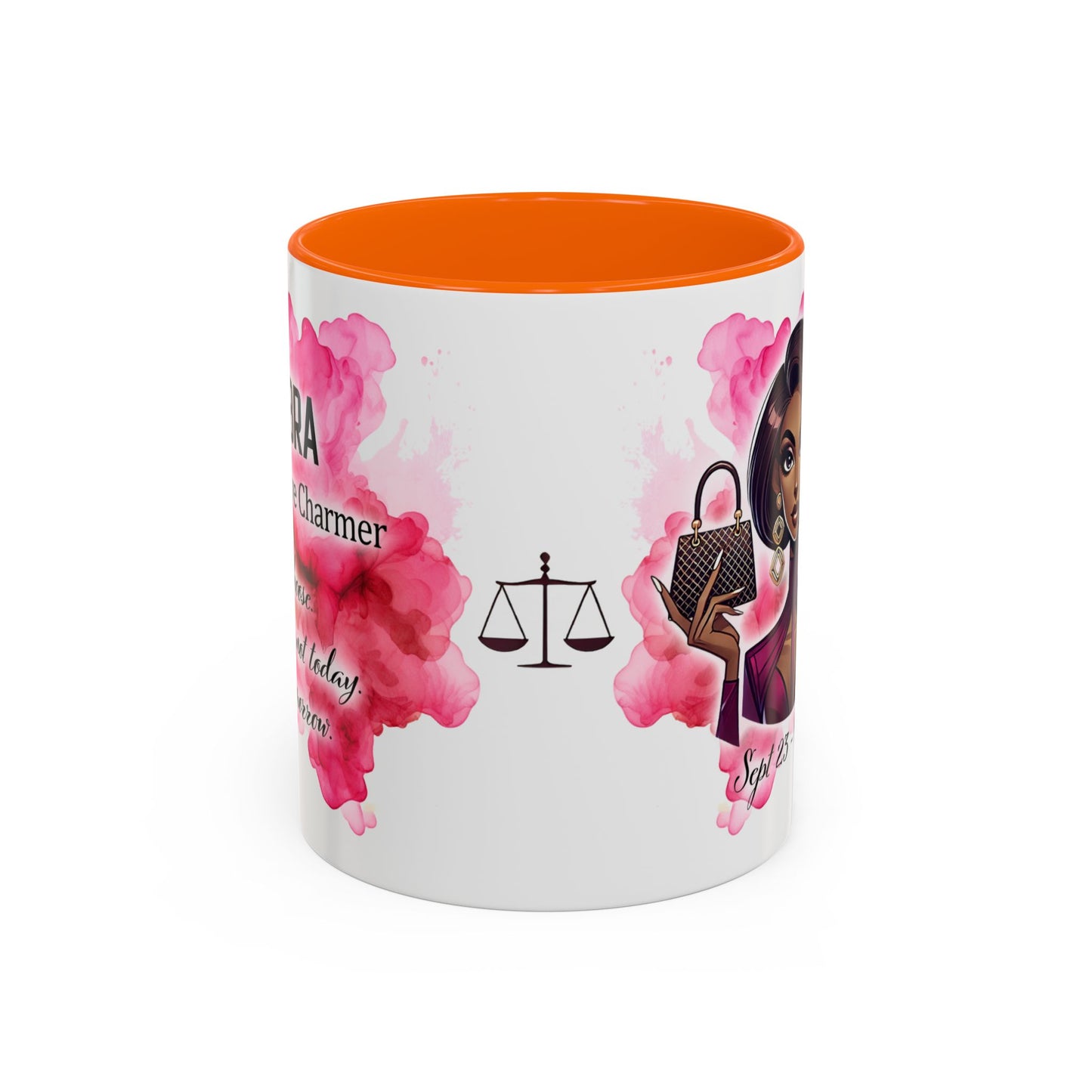 Libra Zodiac Coffee Mug — Elegant Libra Woman Design (Sept 23–Oct 22)