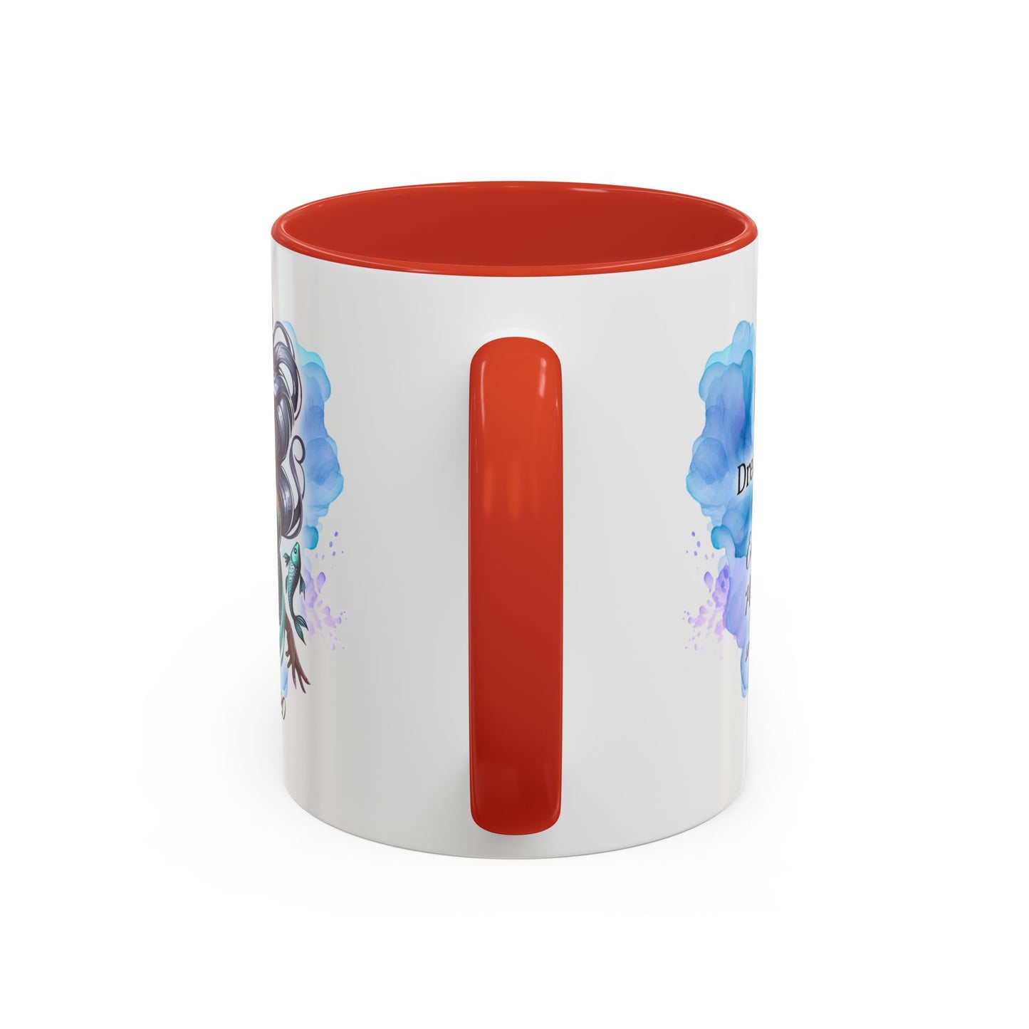 Pisces Zodiac Coffee Mug — Watercolor Mermaid Horoscope Accent Mug (Feb 19–Mar 20)