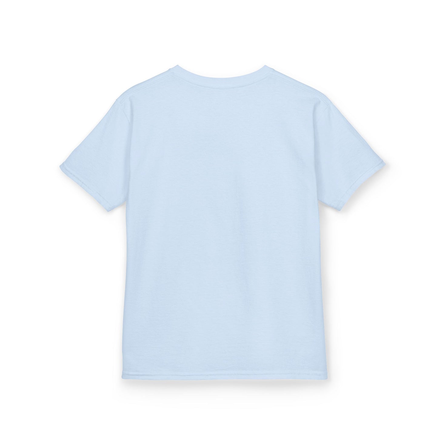 Kids Tee — Cute Patriotic Girl with Stars & Balloons (4th of July)