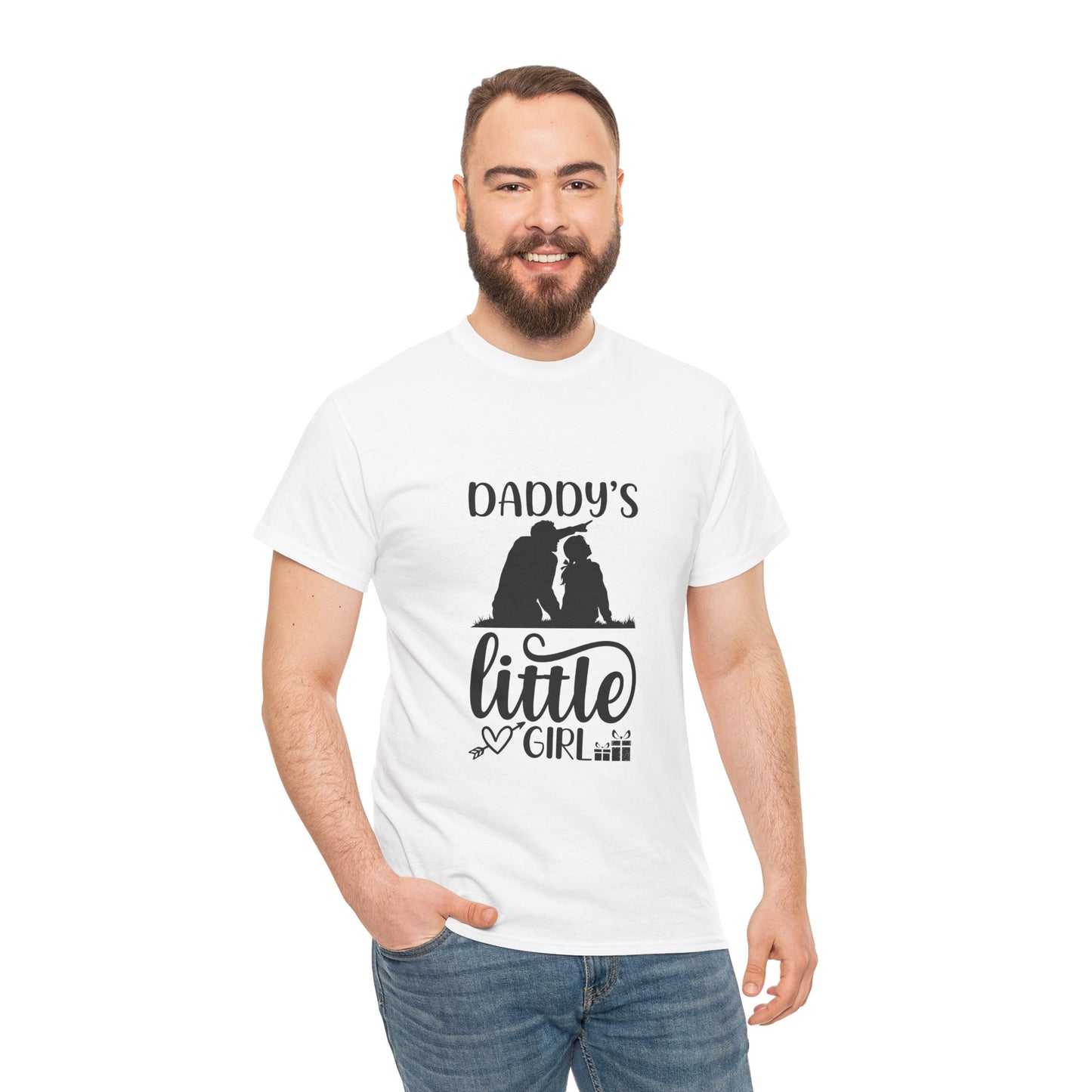 Daddy's Little Girl T-Shirt — Father Daughter Matching Tee, Cute Daddy's Little Girl Graphic Shirt for Dad Gifts & Family Photos