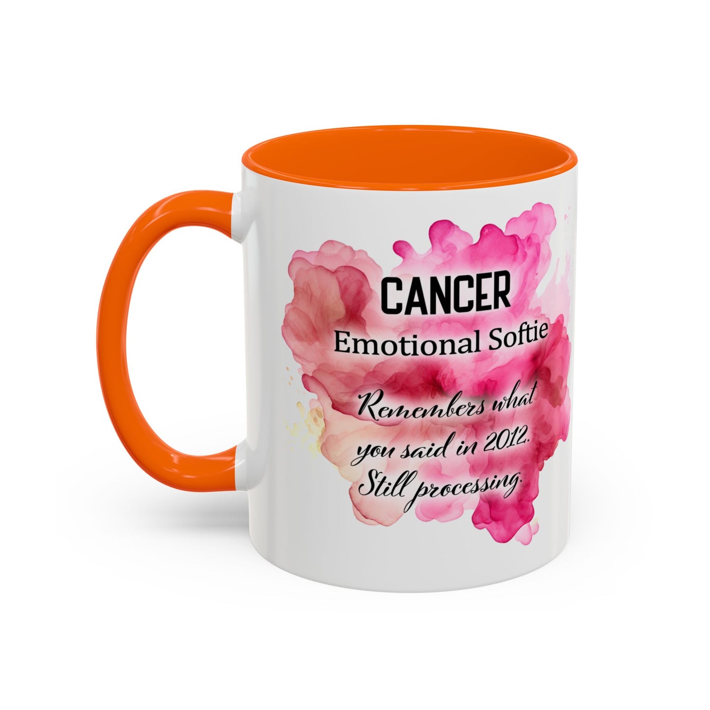 Cancer Zodiac Coffee Mug — Bold Pink Horoscope Design (Jun 21–Jul 22)