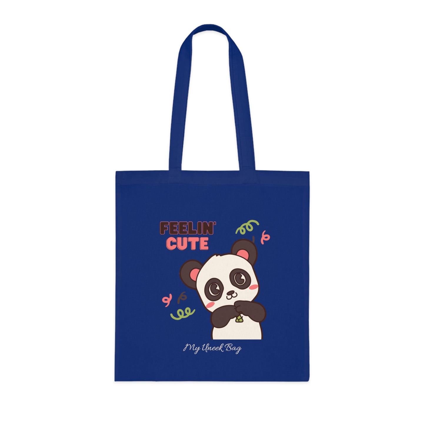 Feelin' Cute Panda Cotton Tote Bag
