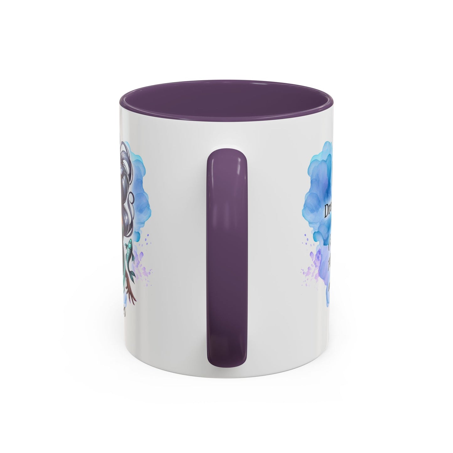 Pisces Zodiac Coffee Mug — Watercolor Mermaid Horoscope Accent Mug (Feb 19–Mar 20)