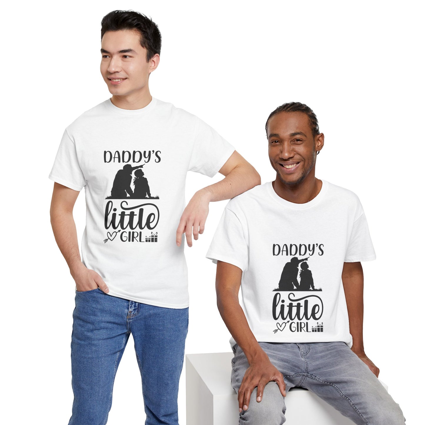 Daddy's Little Girl T-Shirt — Father Daughter Matching Tee, Cute Daddy's Little Girl Graphic Shirt for Dad Gifts & Family Photos