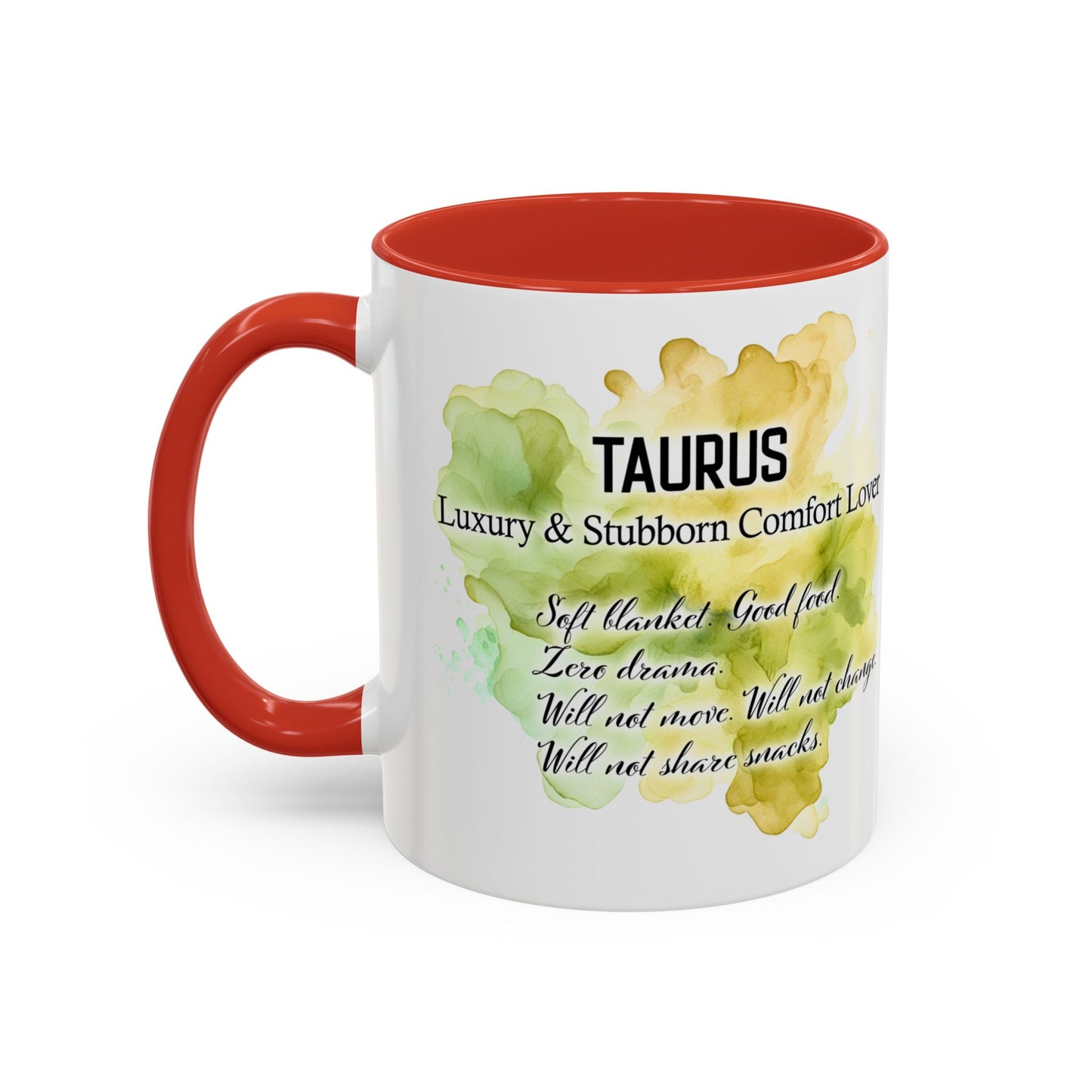Taurus Coffee Mug — Zodiac Horoscope Mug with 'Apr 20 - May 20' Illustration