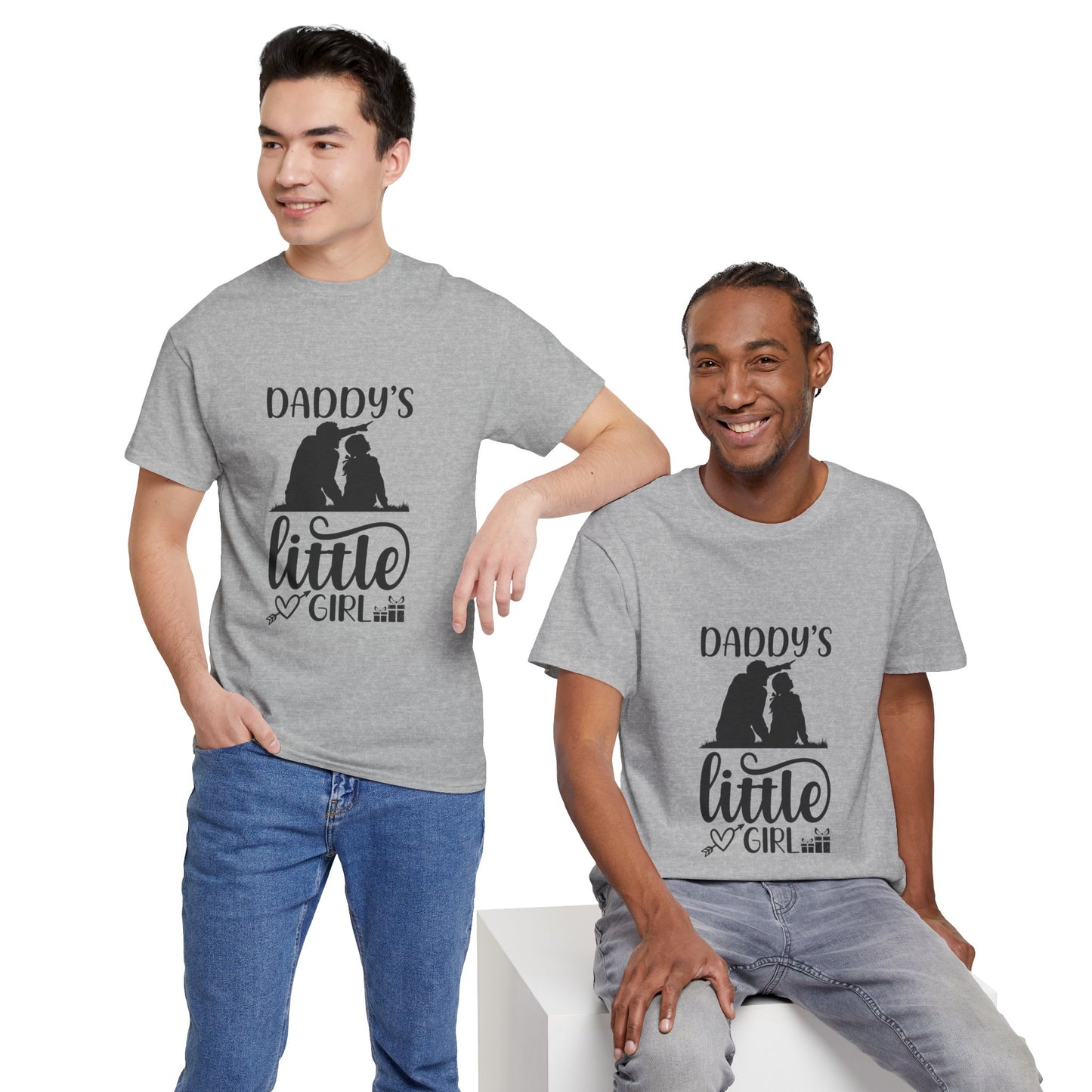 Daddy's Little Girl T-Shirt — Father Daughter Matching Tee, Cute Daddy's Little Girl Graphic Shirt for Dad Gifts & Family Photos