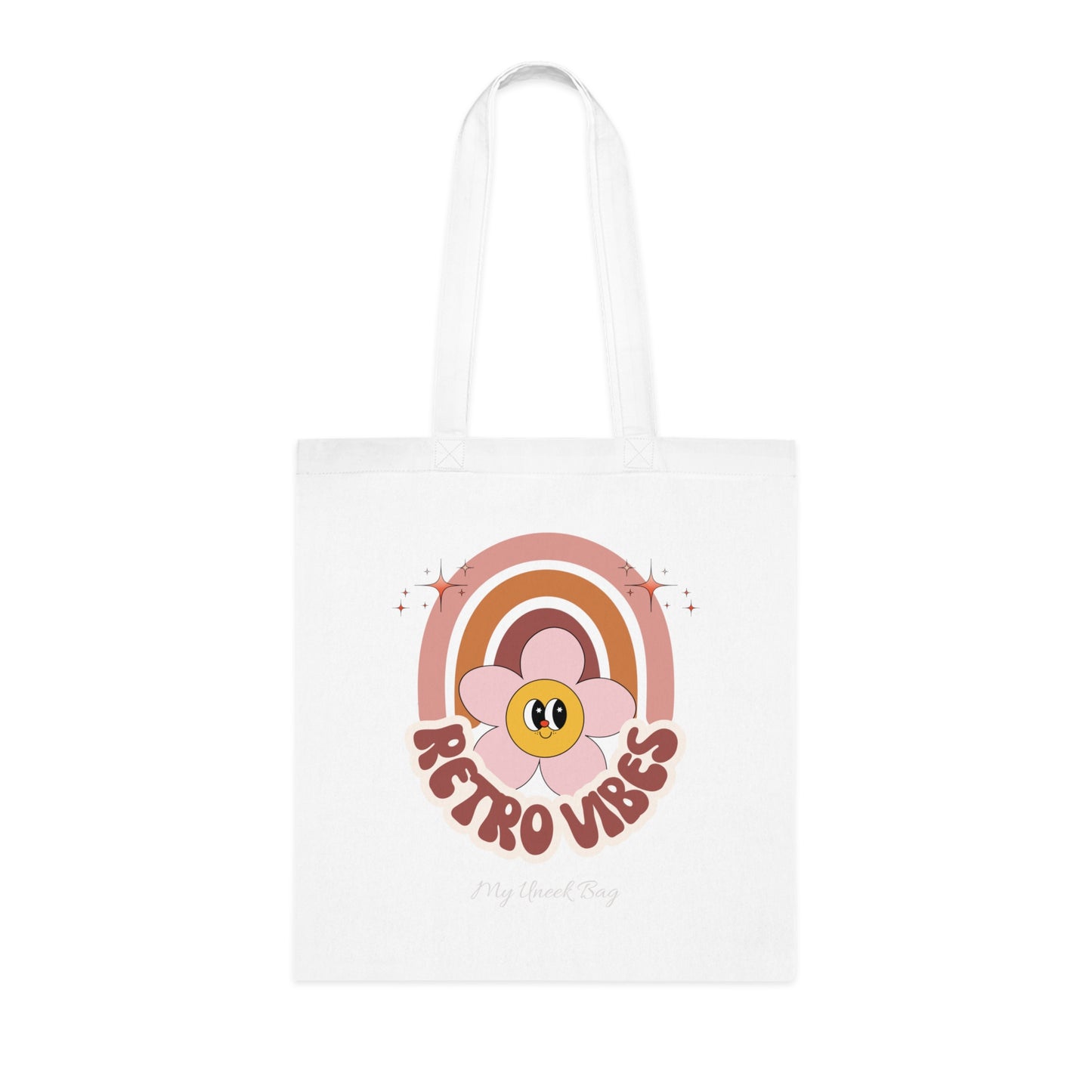 Retro Vibes Rainbow Tote