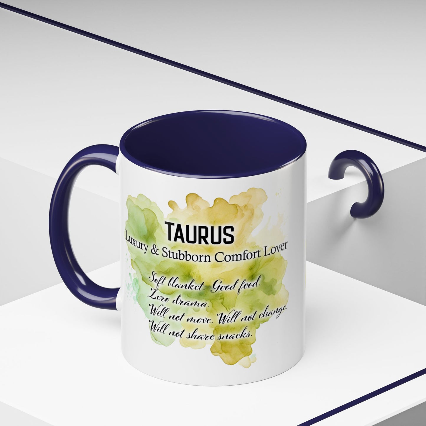 Taurus Coffee Mug — Zodiac Horoscope Mug with 'Apr 20 - May 20' Illustration