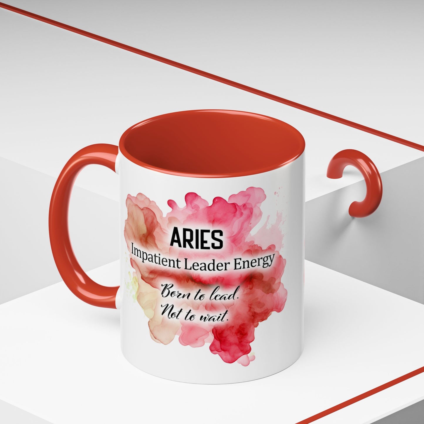 Aries Zodiac Coffee Mug — Fiery Horoscope Design (Mar 20–Apr 19)
