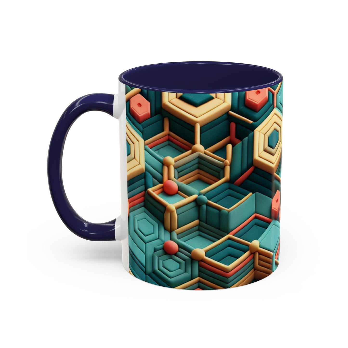 Geometric Pattern Coffee Mug | Unique Gift for Coffee Lovers | Stylish Drinkware for Home or Office | Decorative Mug | Modern Kitchen Decor