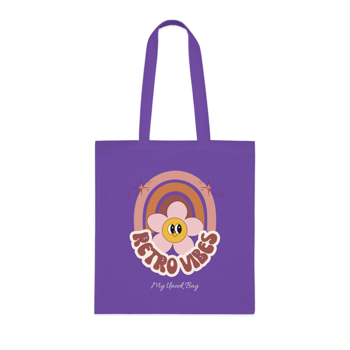 Retro Vibes Rainbow Tote