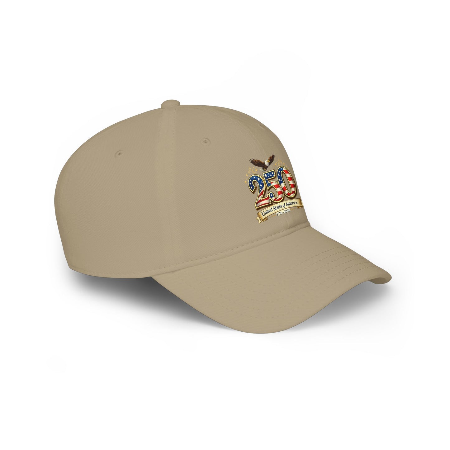 250th USA Anniversary Baseball Cap — Patriotic American Flag Design