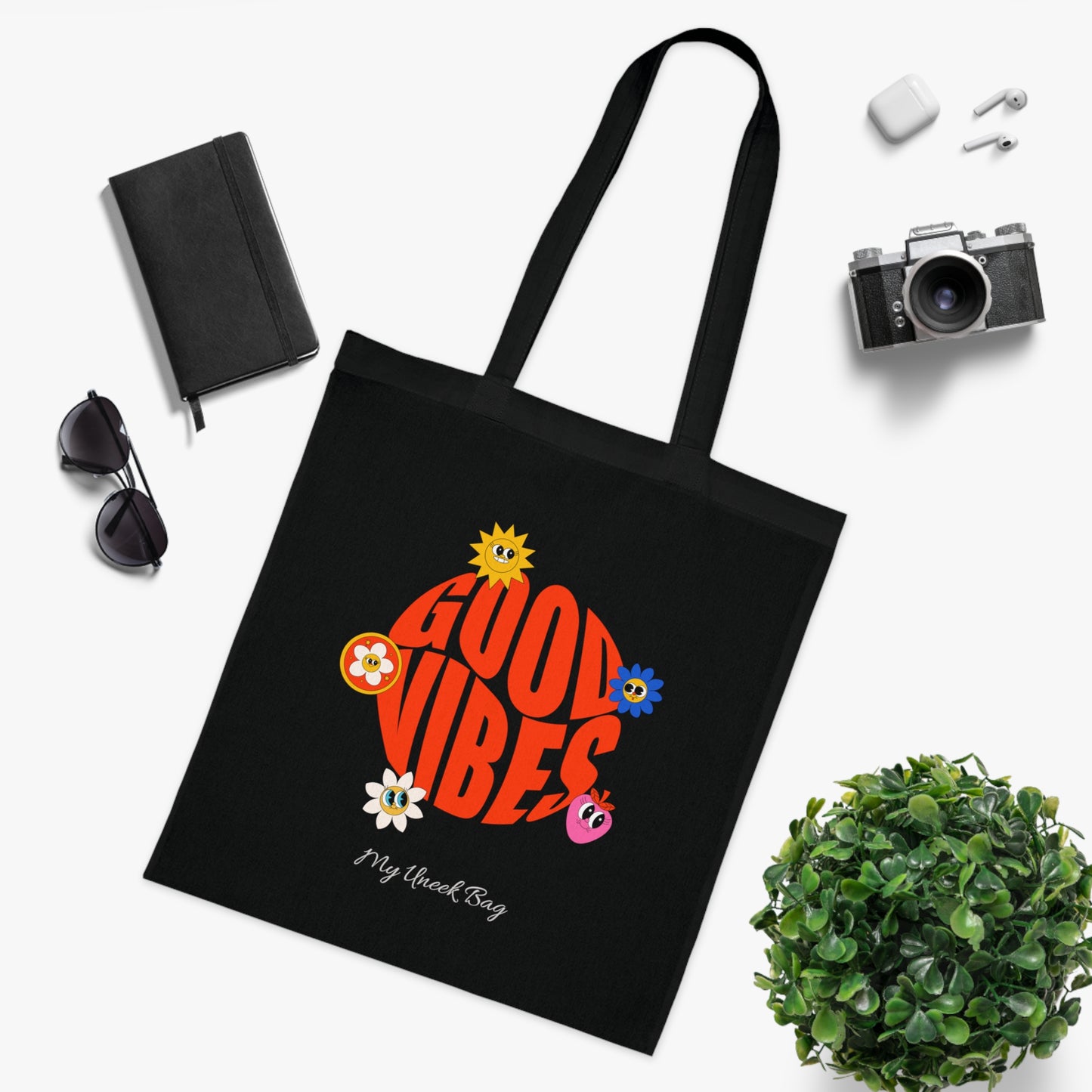 Good Vibes Cotton Tote Bag