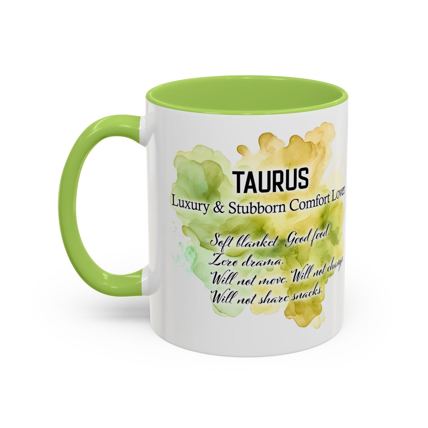 Taurus Coffee Mug — Zodiac Horoscope Mug with 'Apr 20 - May 20' Illustration