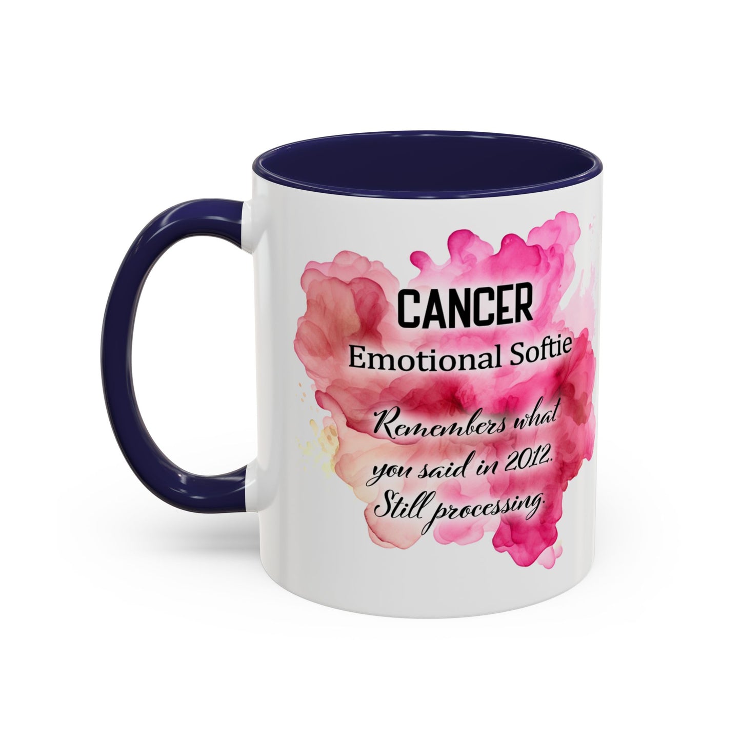 Cancer Zodiac Coffee Mug — Bold Pink Horoscope Design (Jun 21–Jul 22)