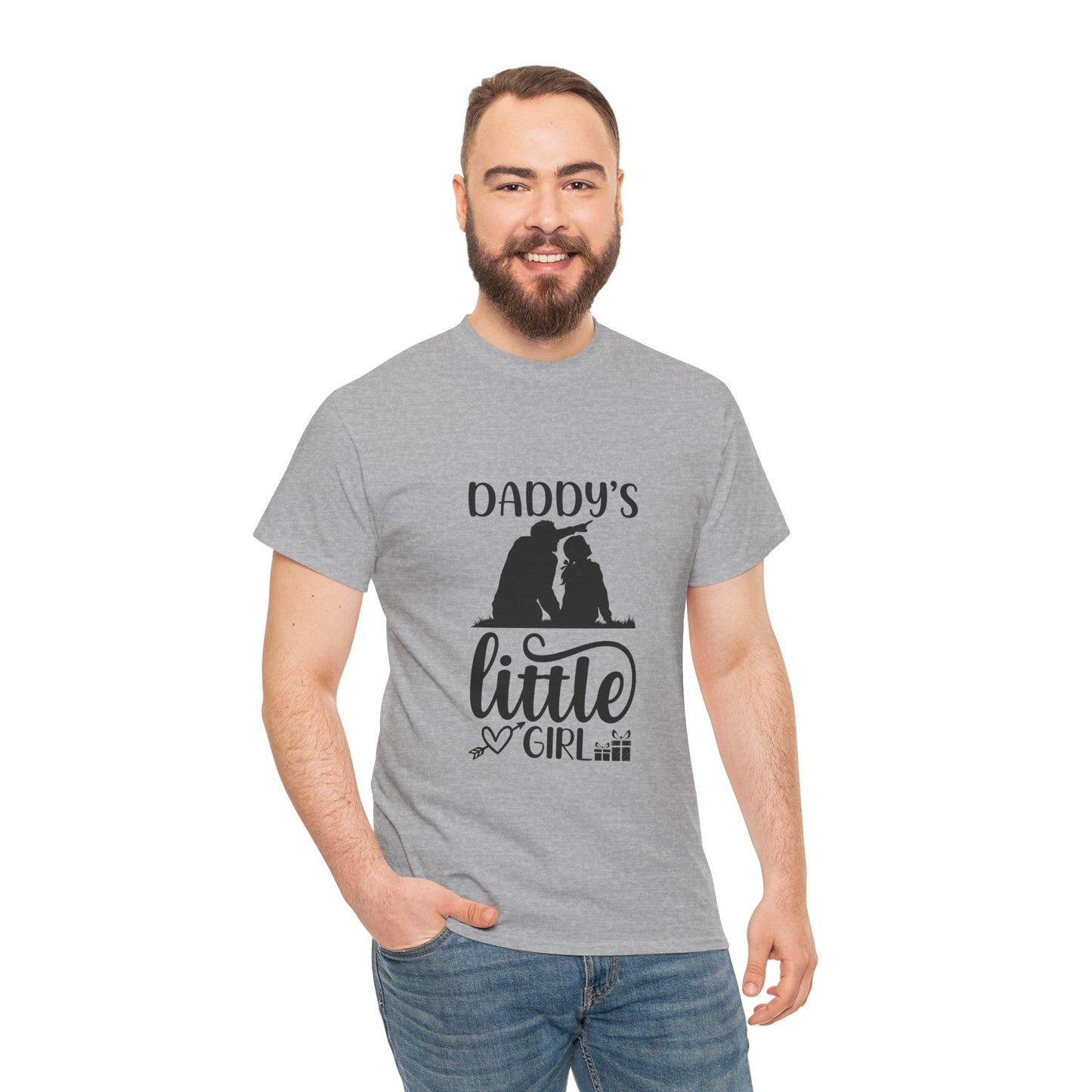 Daddy's Little Girl T-Shirt — Father Daughter Matching Tee, Cute Daddy's Little Girl Graphic Shirt for Dad Gifts & Family Photos
