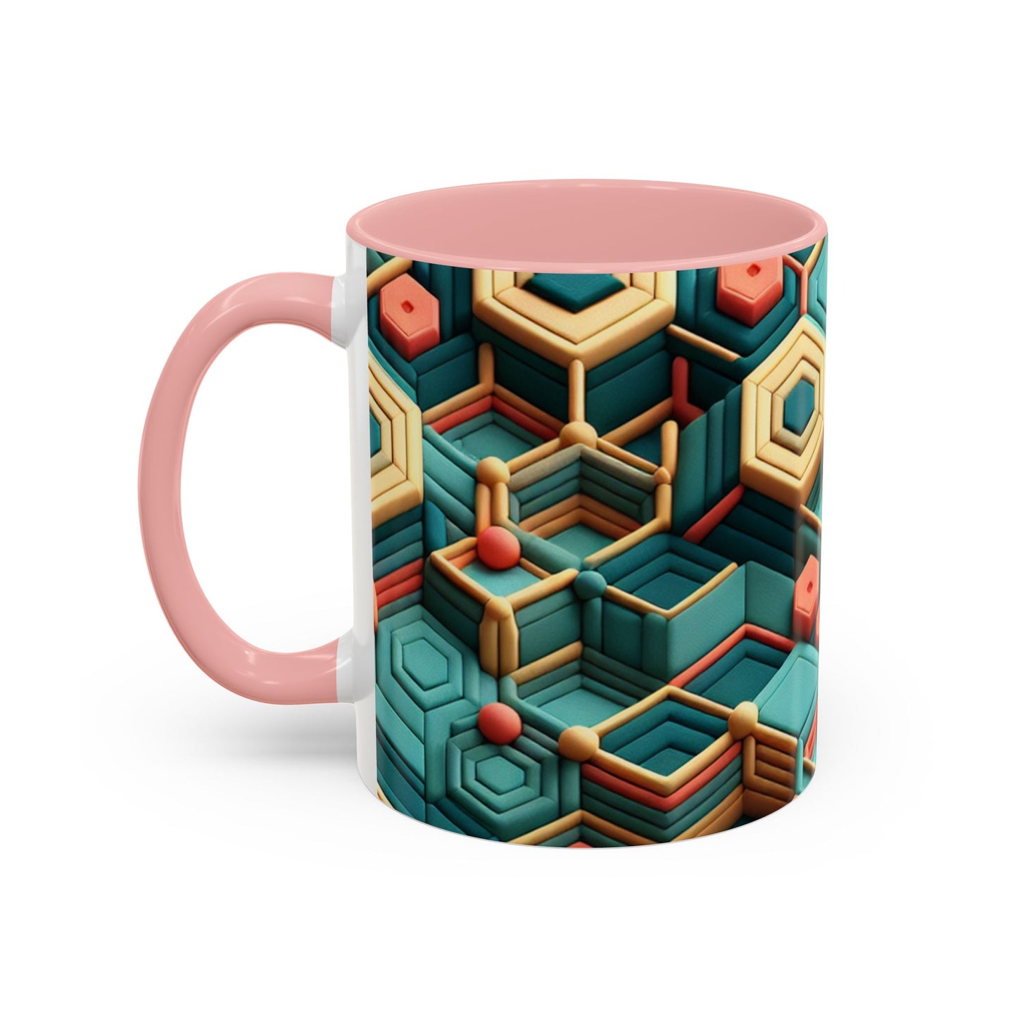 Geometric Pattern Coffee Mug | Unique Gift for Coffee Lovers | Stylish Drinkware for Home or Office | Decorative Mug | Modern Kitchen Decor