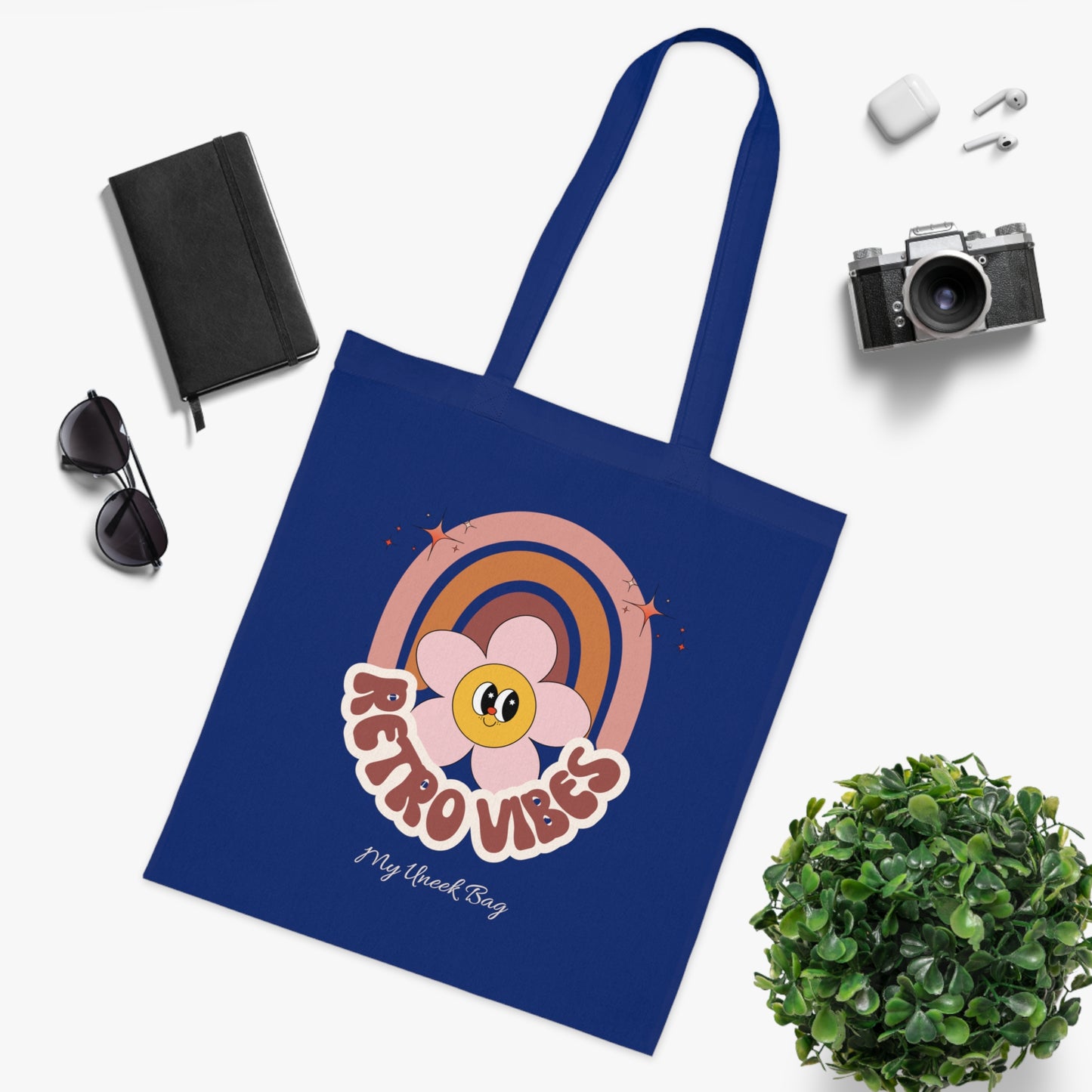 Retro Vibes Rainbow Tote