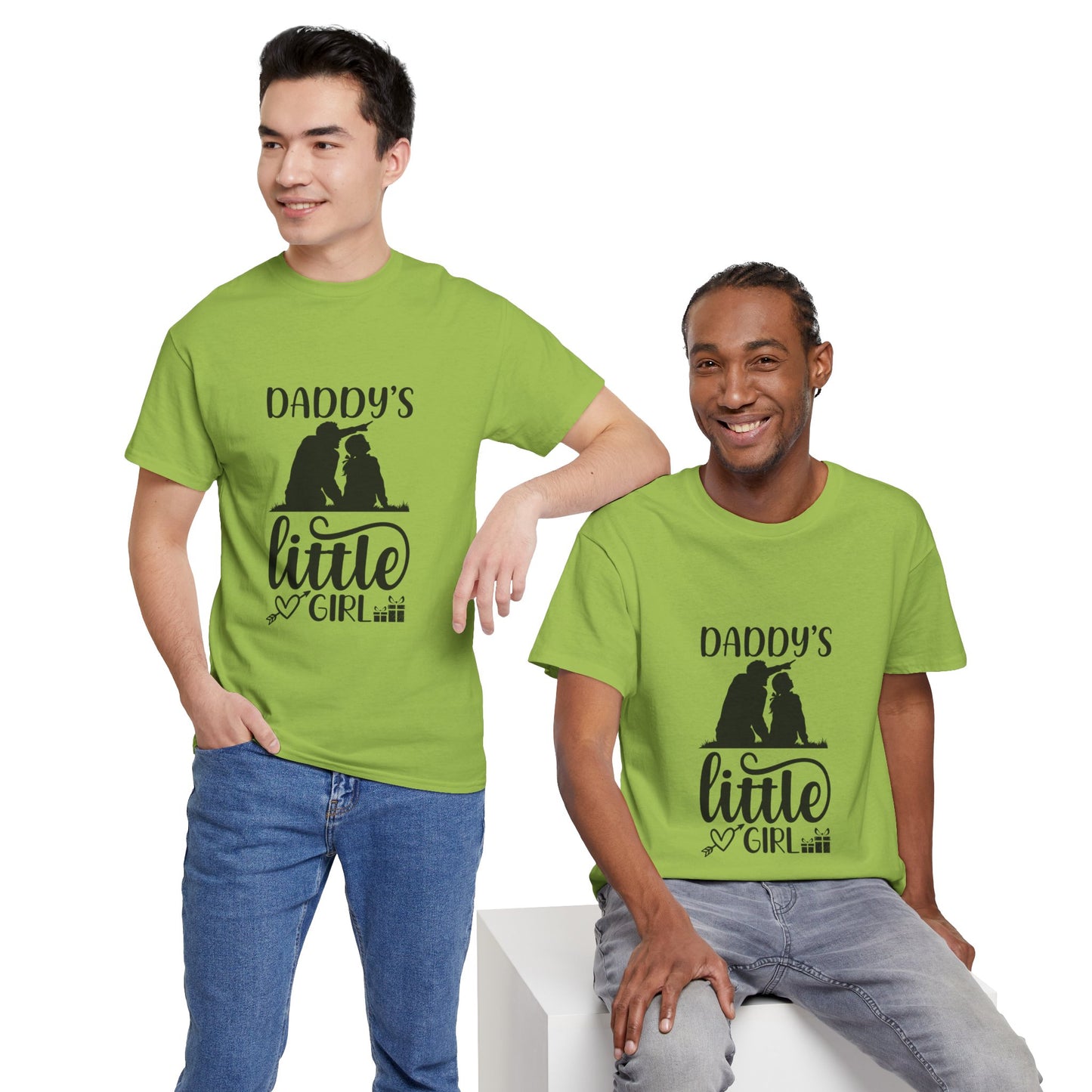 Daddy's Little Girl T-Shirt — Father Daughter Matching Tee, Cute Daddy's Little Girl Graphic Shirt for Dad Gifts & Family Photos