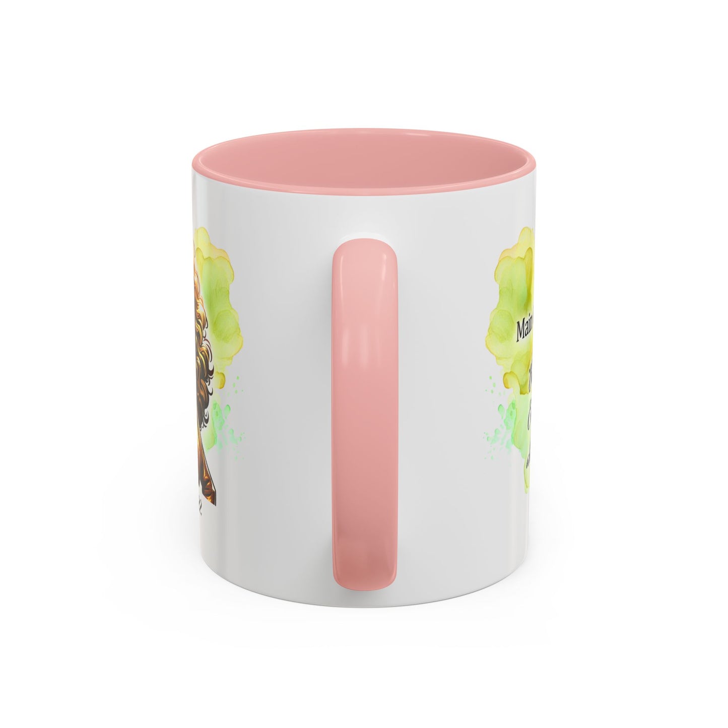 Leo Zodiac Coffee Mug — "I Am the Sun" Afro Woman Design (July 23–Aug 22)