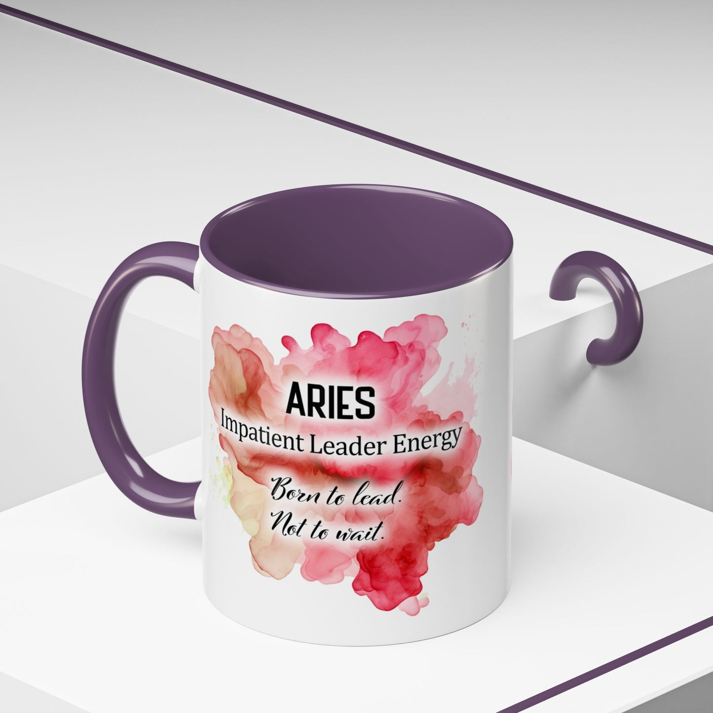 Aries Zodiac Coffee Mug — Fiery Horoscope Design (Mar 20–Apr 19)