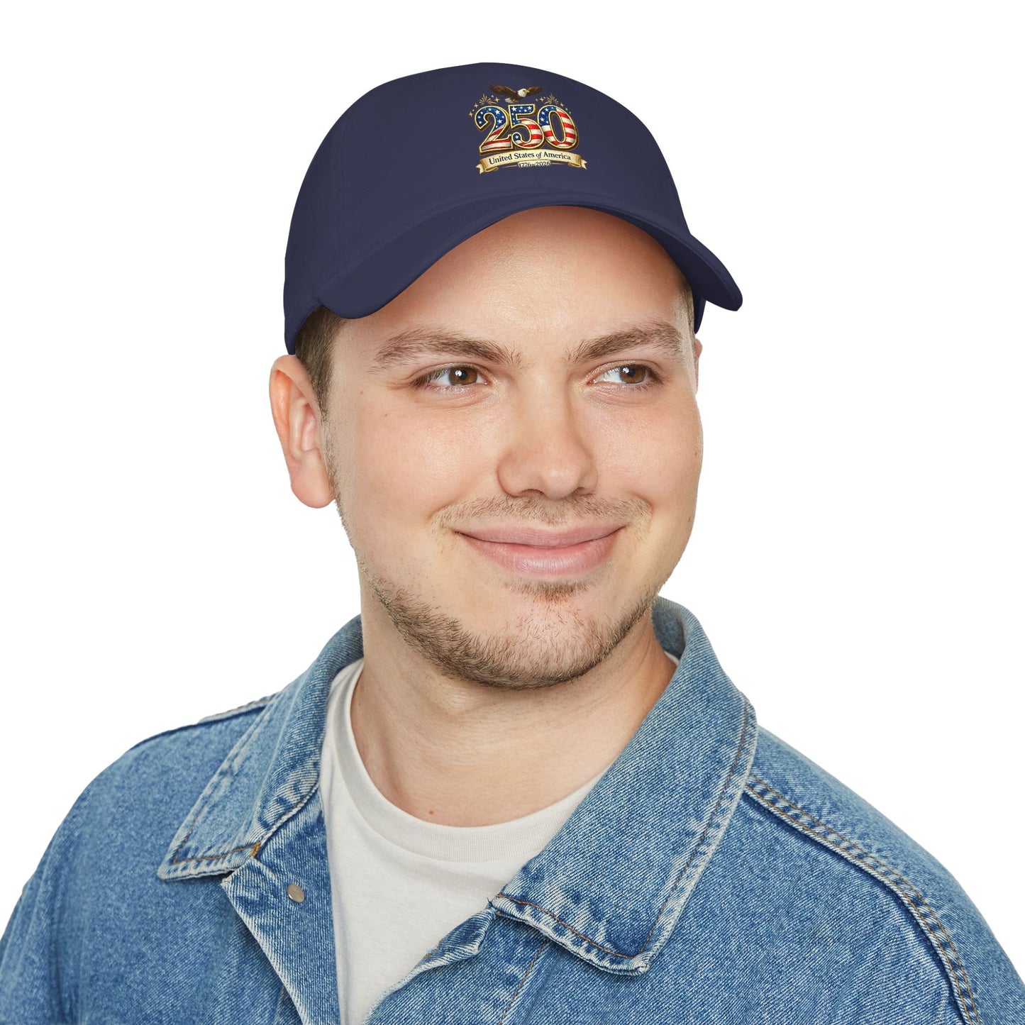 250th USA Anniversary Baseball Cap — Patriotic American Flag Design