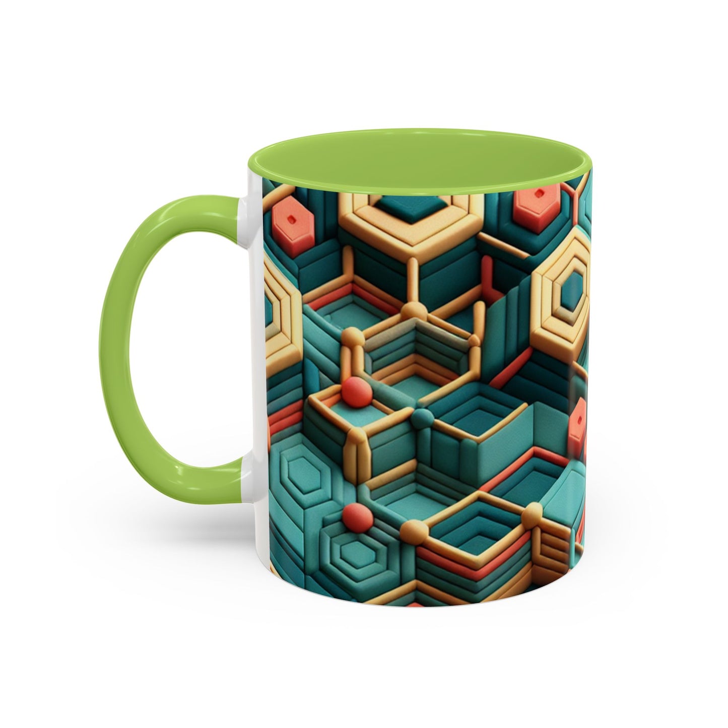Geometric Pattern Coffee Mug | Unique Gift for Coffee Lovers | Stylish Drinkware for Home or Office | Decorative Mug | Modern Kitchen Decor