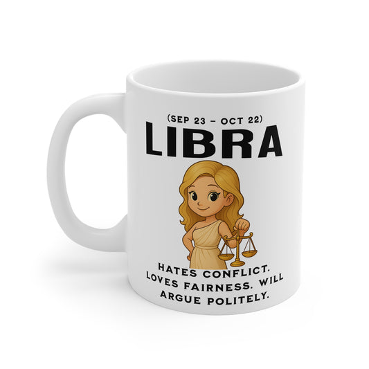 Libra Mug — Zodiac Coffee Cup