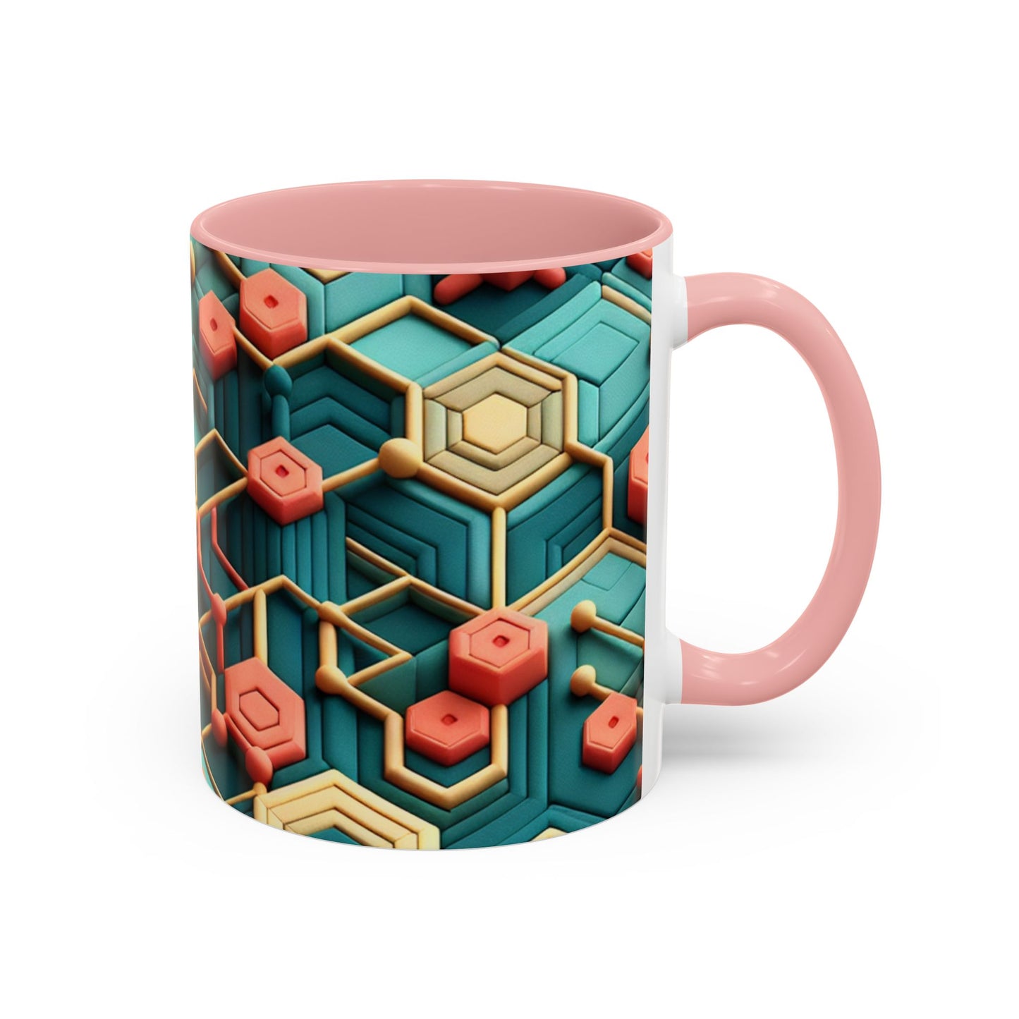 Geometric Pattern Coffee Mug | Unique Gift for Coffee Lovers | Stylish Drinkware for Home or Office | Decorative Mug | Modern Kitchen Decor