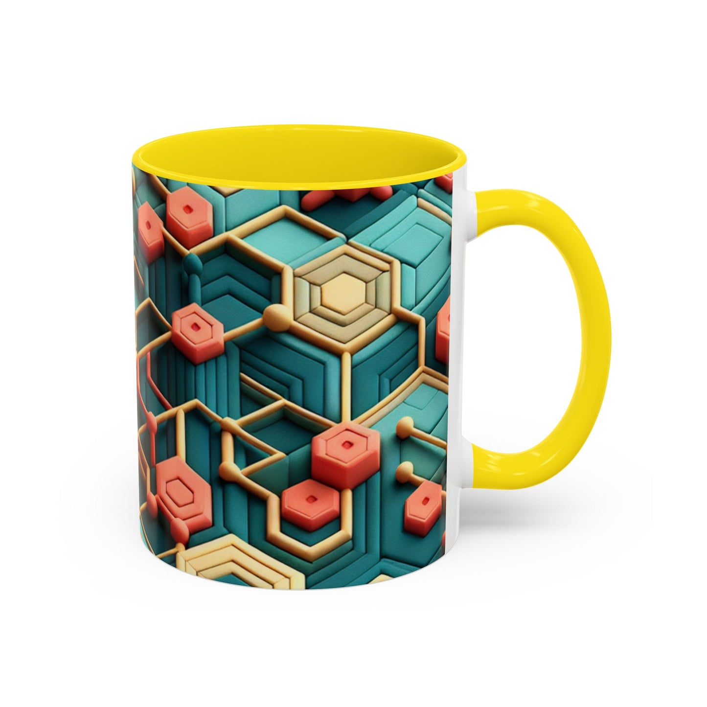 Geometric Pattern Coffee Mug | Unique Gift for Coffee Lovers | Stylish Drinkware for Home or Office | Decorative Mug | Modern Kitchen Decor
