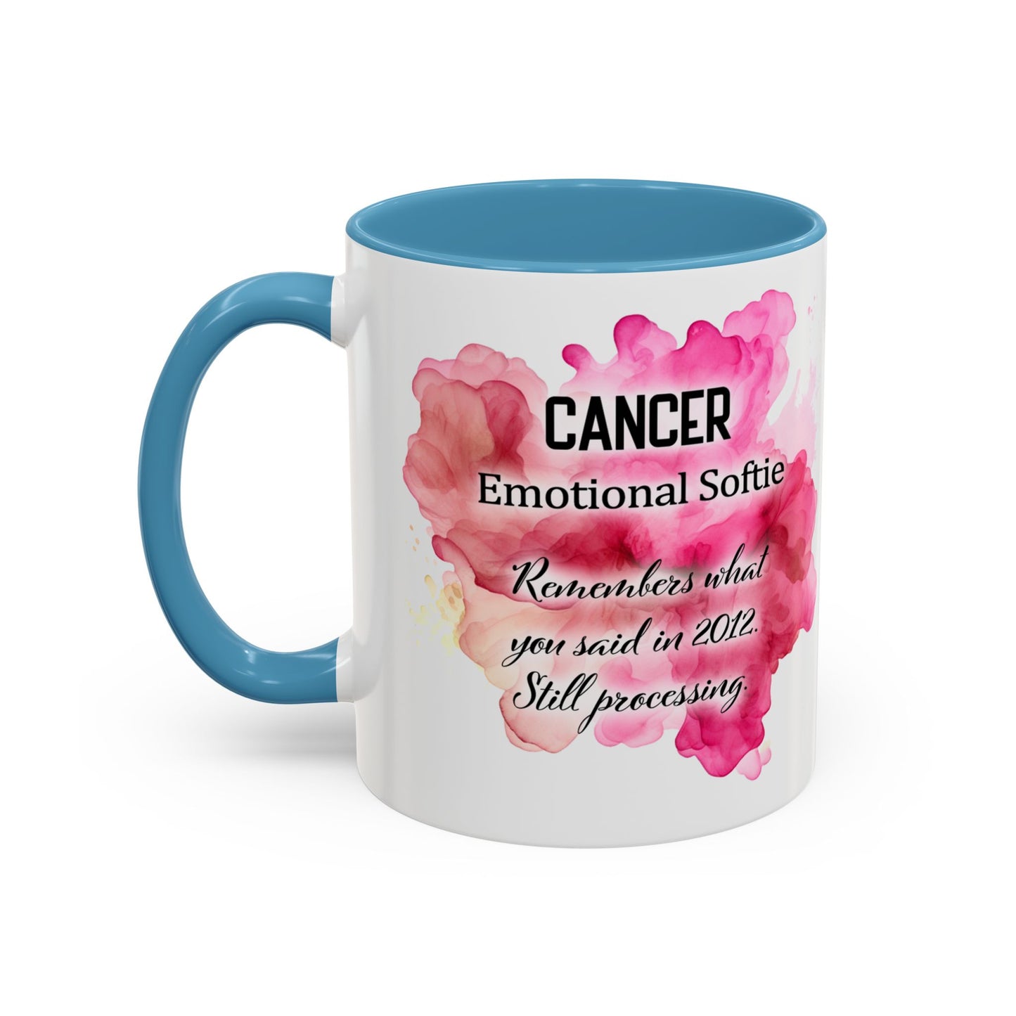 Cancer Zodiac Coffee Mug — Bold Pink Horoscope Design (Jun 21–Jul 22)