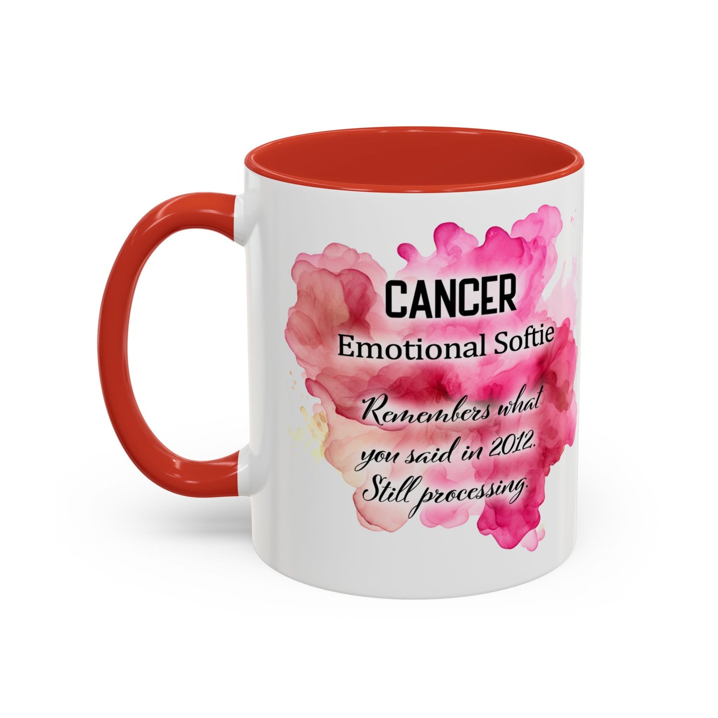 Cancer Zodiac Coffee Mug — Bold Pink Horoscope Design (Jun 21–Jul 22)