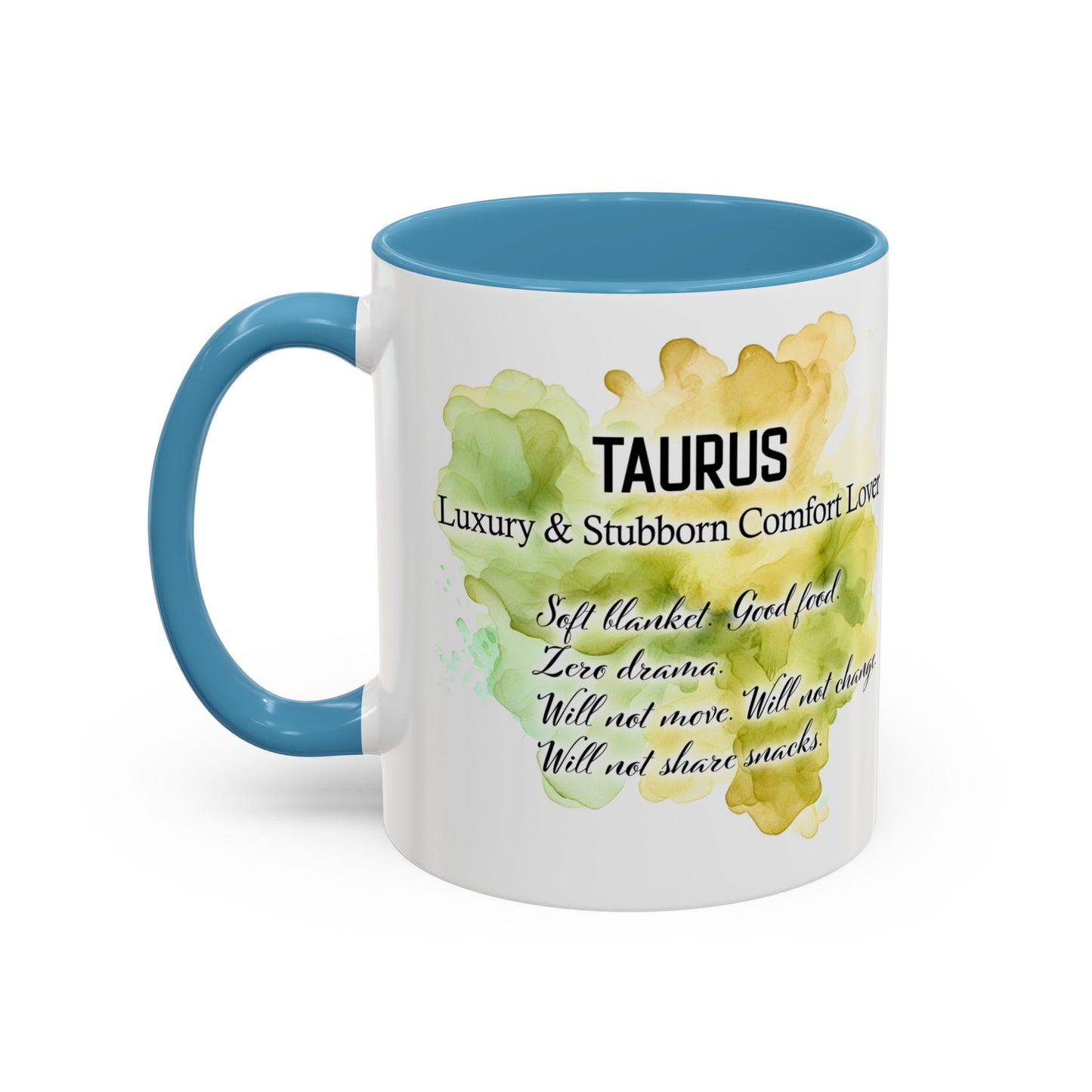 Taurus Coffee Mug — Zodiac Horoscope Mug with 'Apr 20 - May 20' Illustration