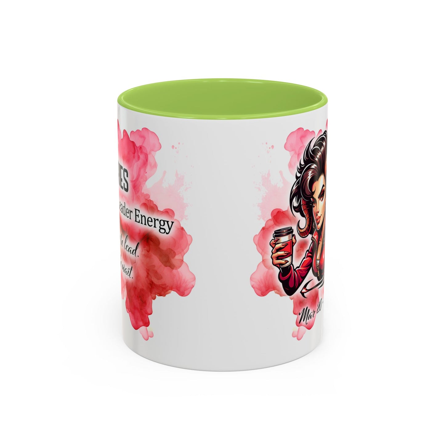 Aries Zodiac Coffee Mug — Fiery Horoscope Design (Mar 20–Apr 19)