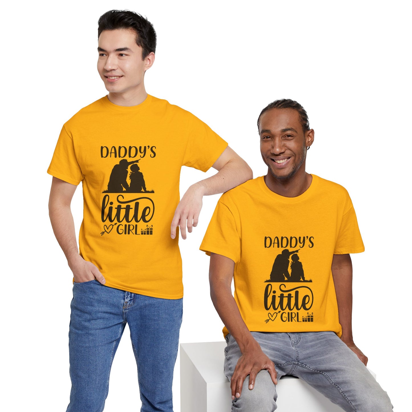 Daddy's Little Girl T-Shirt — Father Daughter Matching Tee, Cute Daddy's Little Girl Graphic Shirt for Dad Gifts & Family Photos