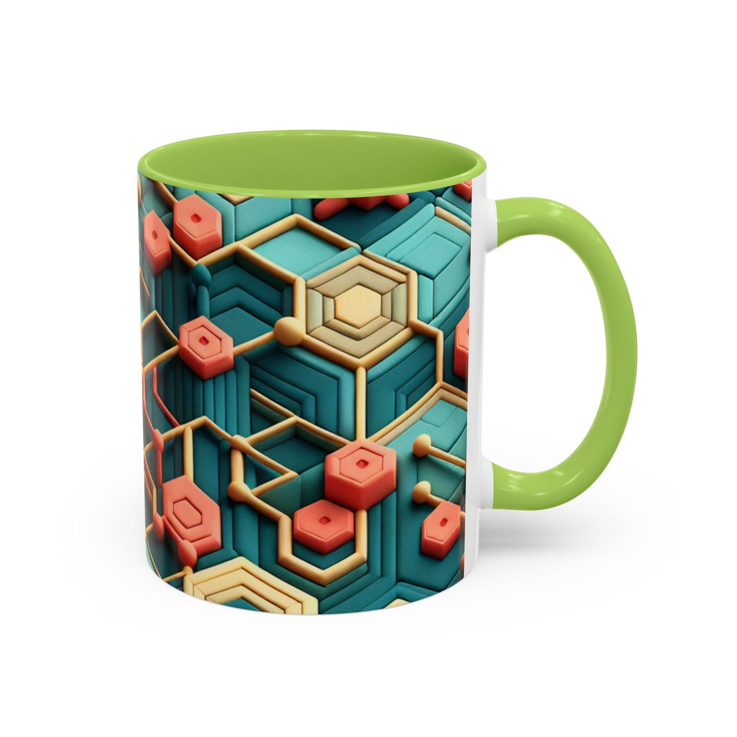 Geometric Pattern Coffee Mug | Unique Gift for Coffee Lovers | Stylish Drinkware for Home or Office | Decorative Mug | Modern Kitchen Decor