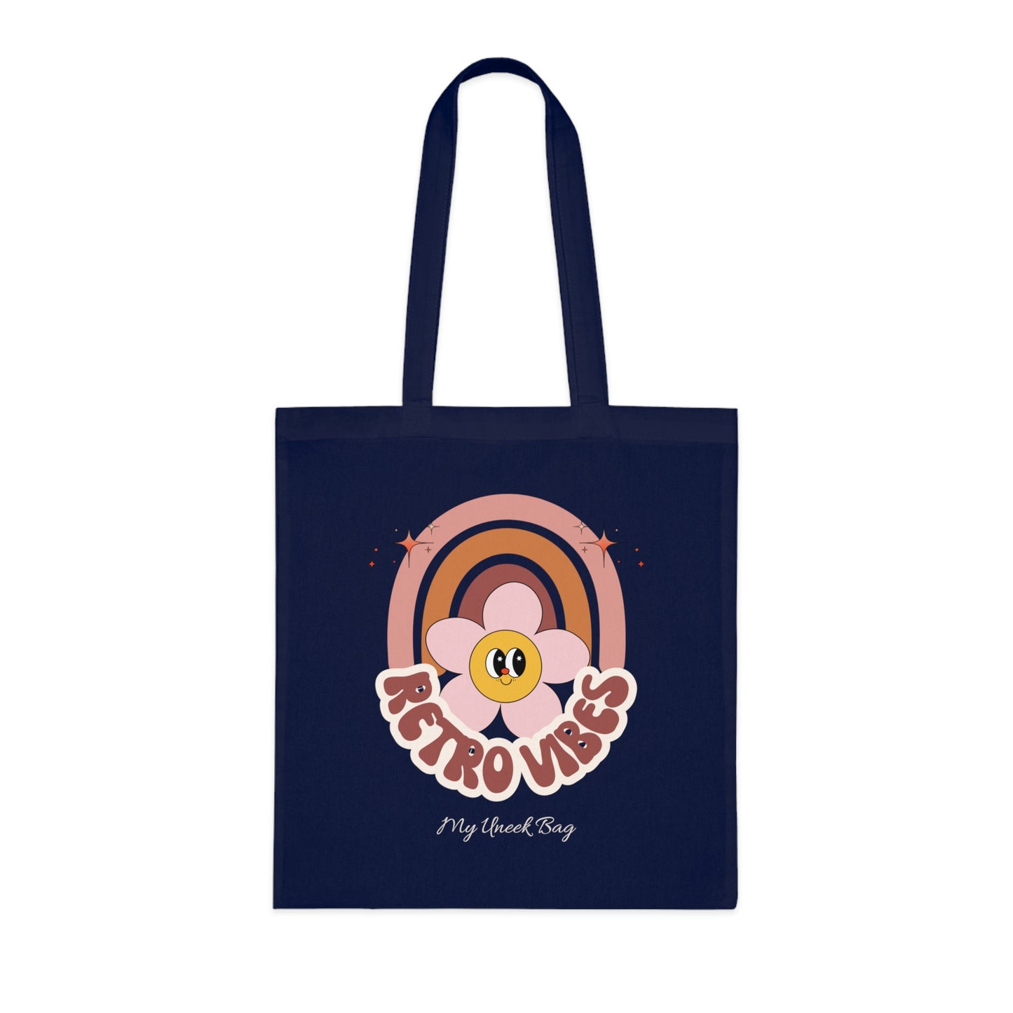 Retro Vibes Rainbow Tote