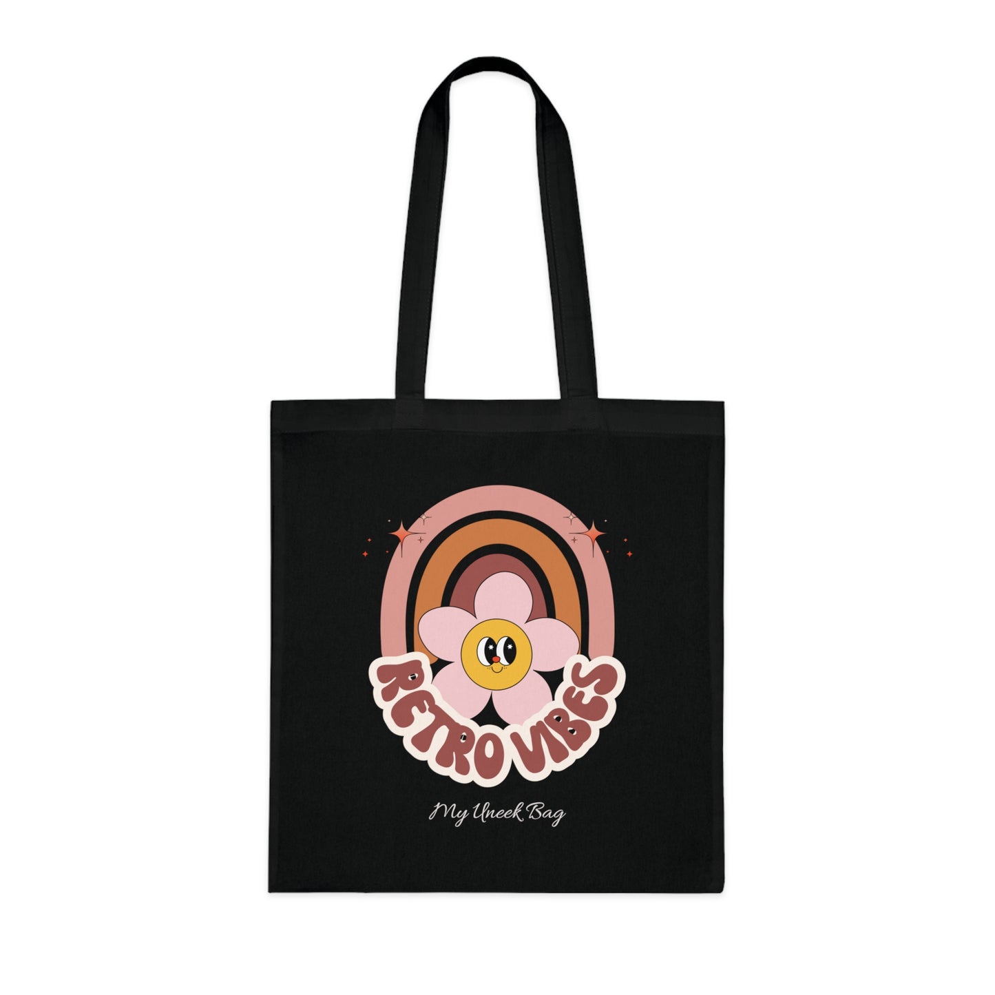 Retro Vibes Rainbow Tote