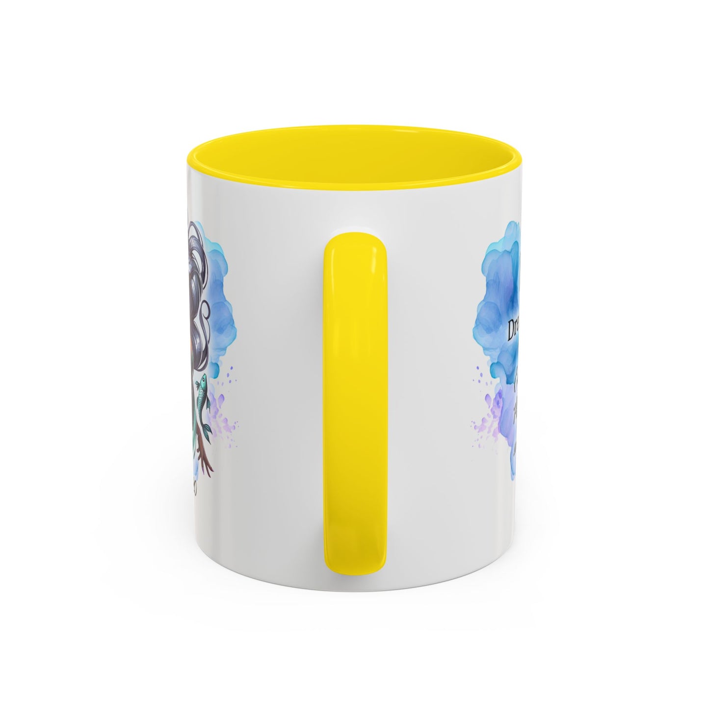 Pisces Zodiac Coffee Mug — Watercolor Mermaid Horoscope Accent Mug (Feb 19–Mar 20)