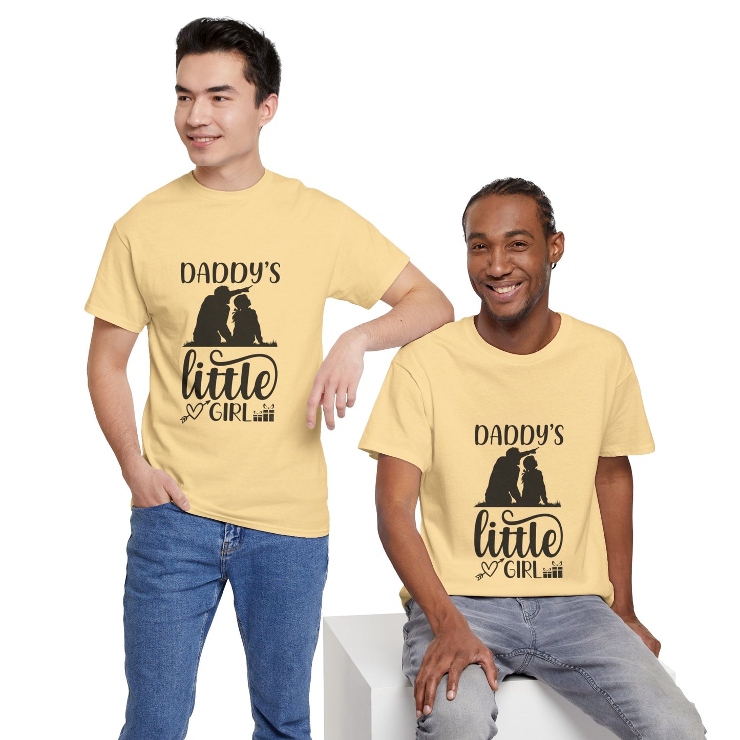 Daddy's Little Girl T-Shirt — Father Daughter Matching Tee, Cute Daddy's Little Girl Graphic Shirt for Dad Gifts & Family Photos