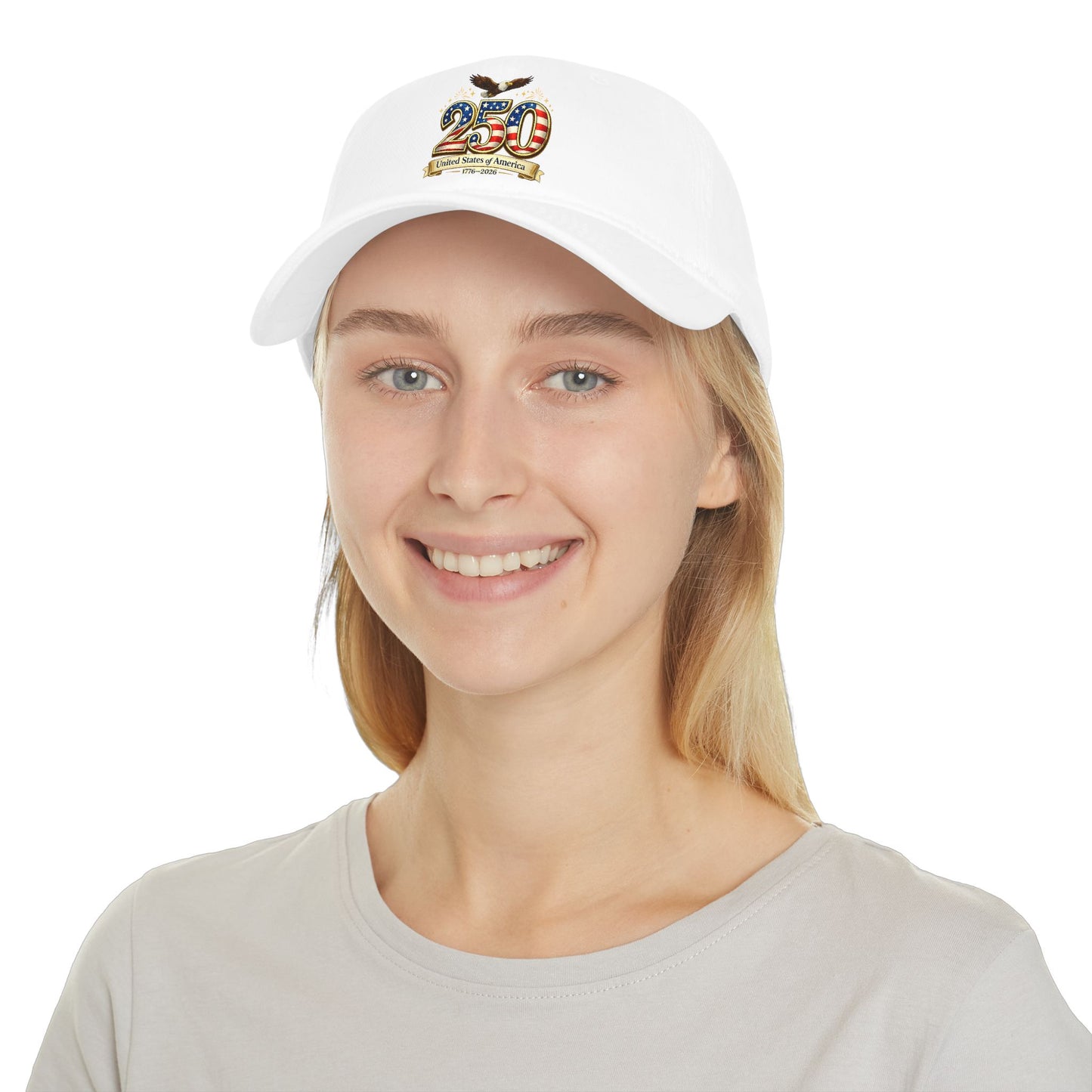 250th USA Anniversary Baseball Cap — Patriotic American Flag Design
