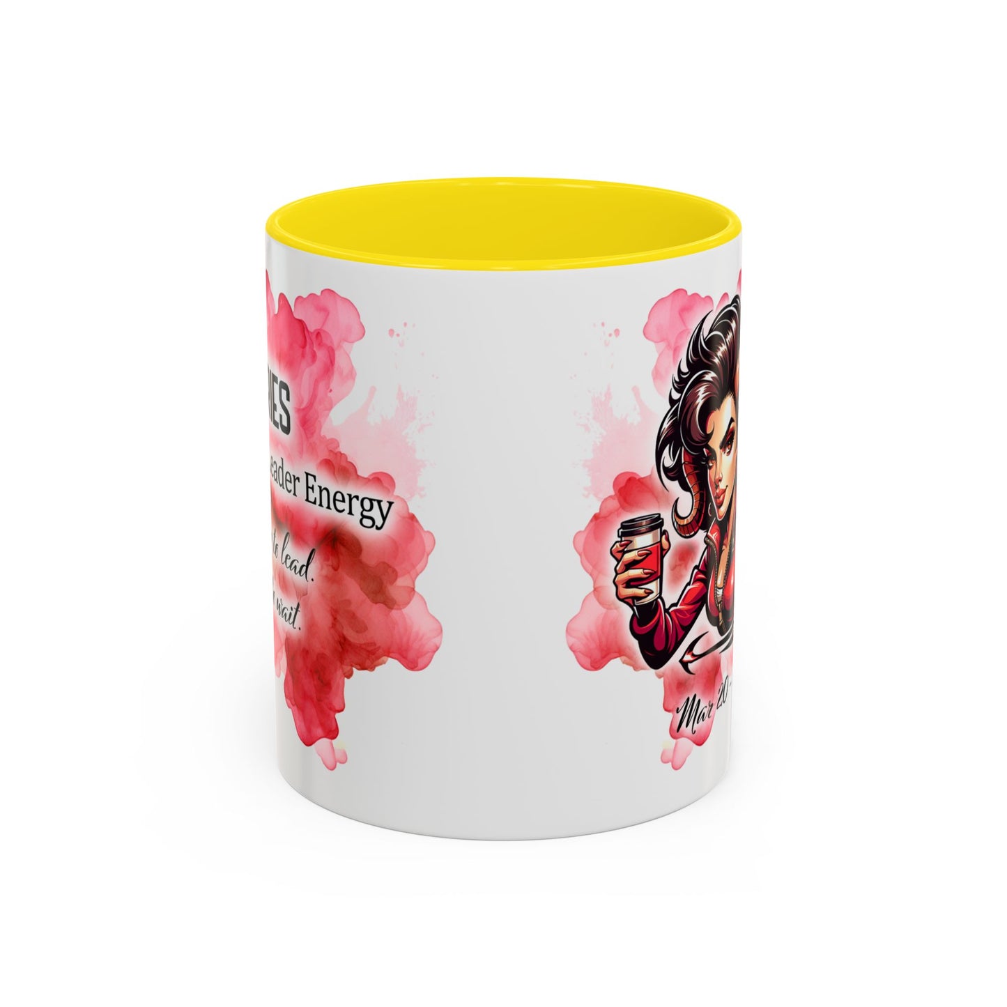 Aries Zodiac Coffee Mug — Fiery Horoscope Design (Mar 20–Apr 19)