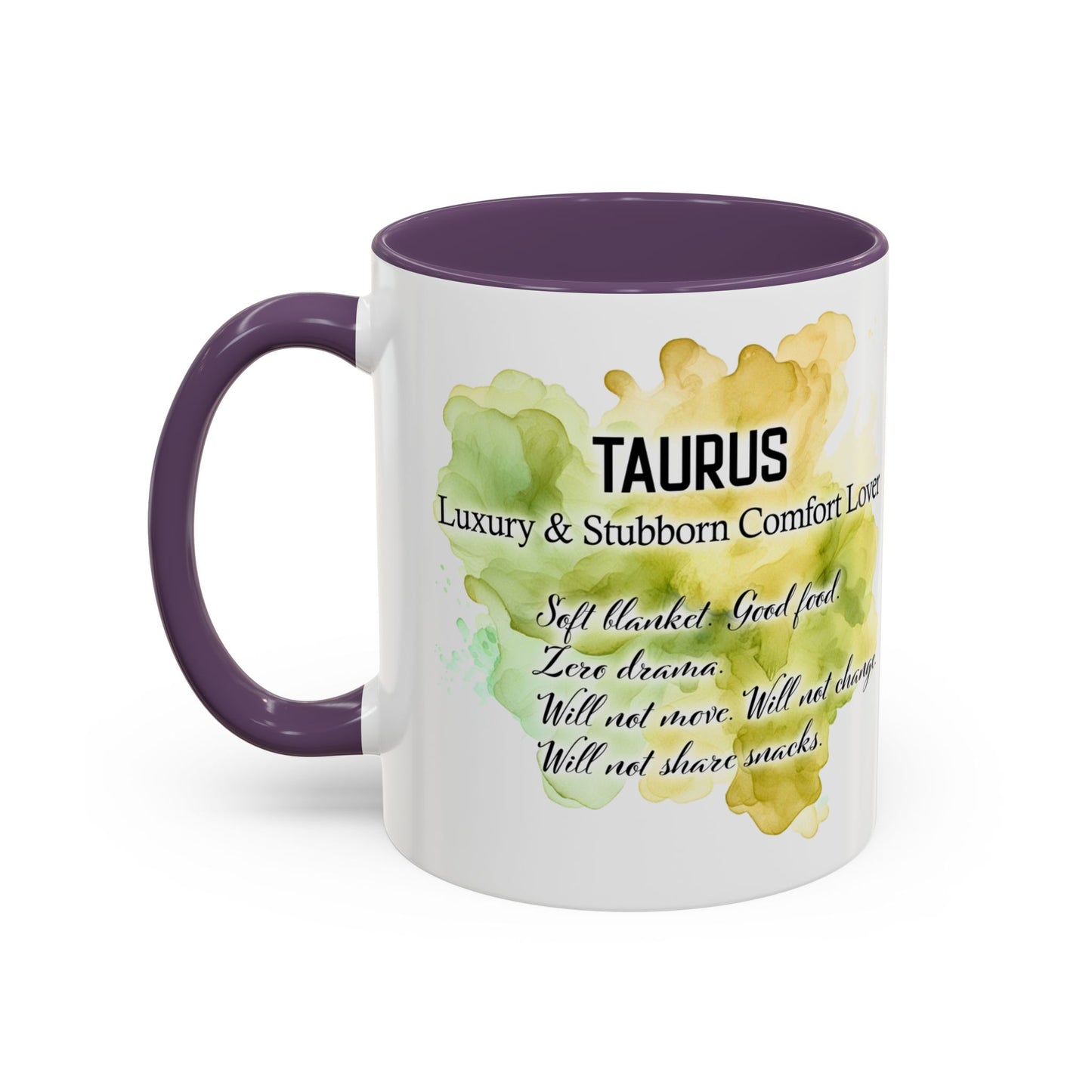 Taurus Coffee Mug — Zodiac Horoscope Mug with 'Apr 20 - May 20' Illustration