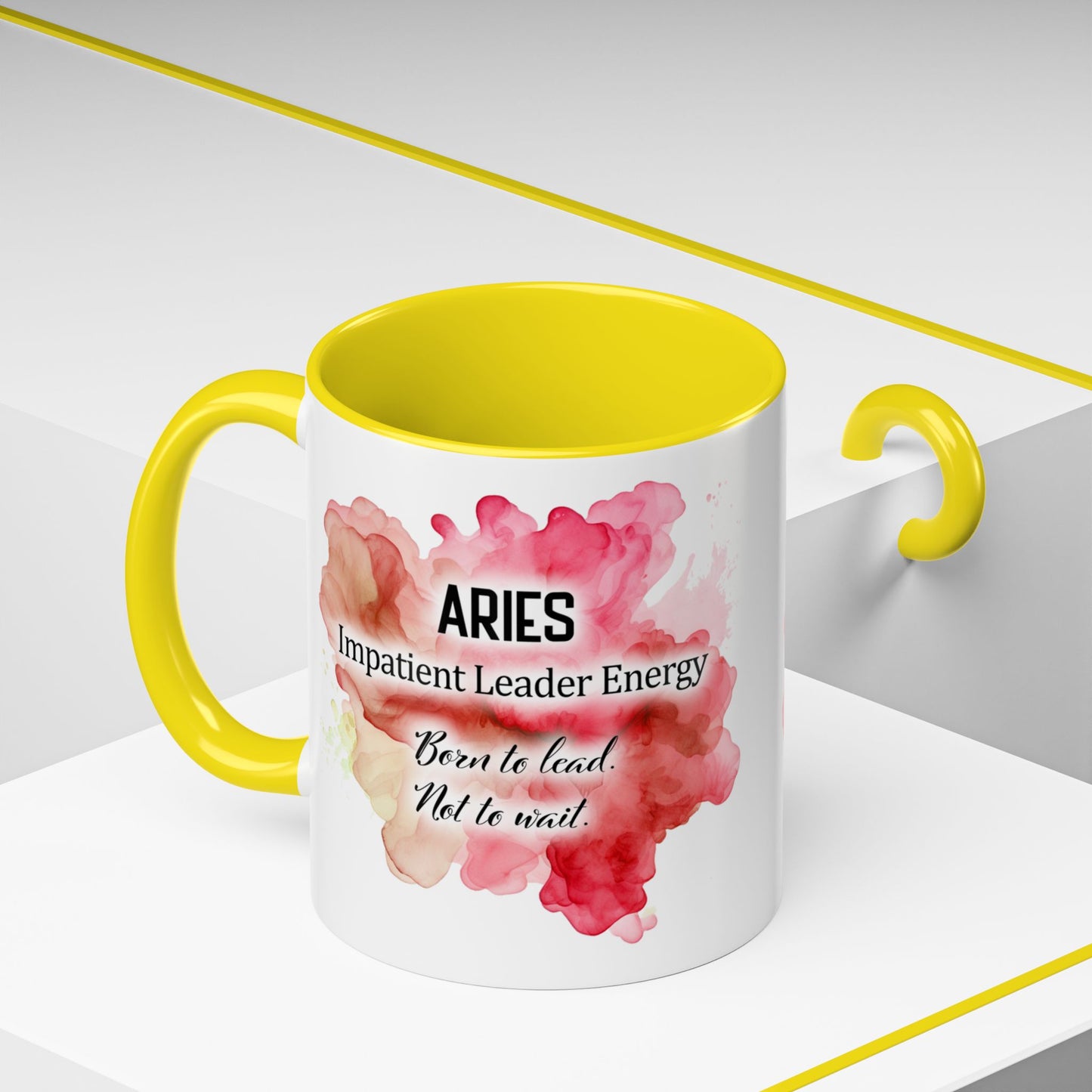 Aries Zodiac Coffee Mug — Fiery Horoscope Design (Mar 20–Apr 19)